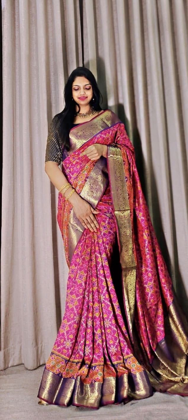 Aurora Ikkat Pochampalli Cotton Silk Sarees