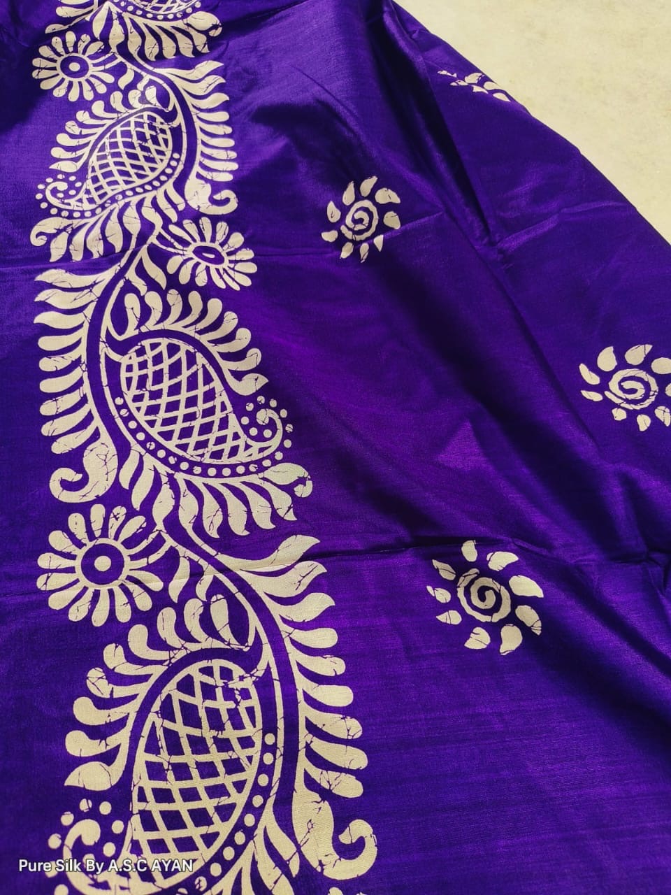 Alpana Print Pure Silk Saree – Exceptional Quality
