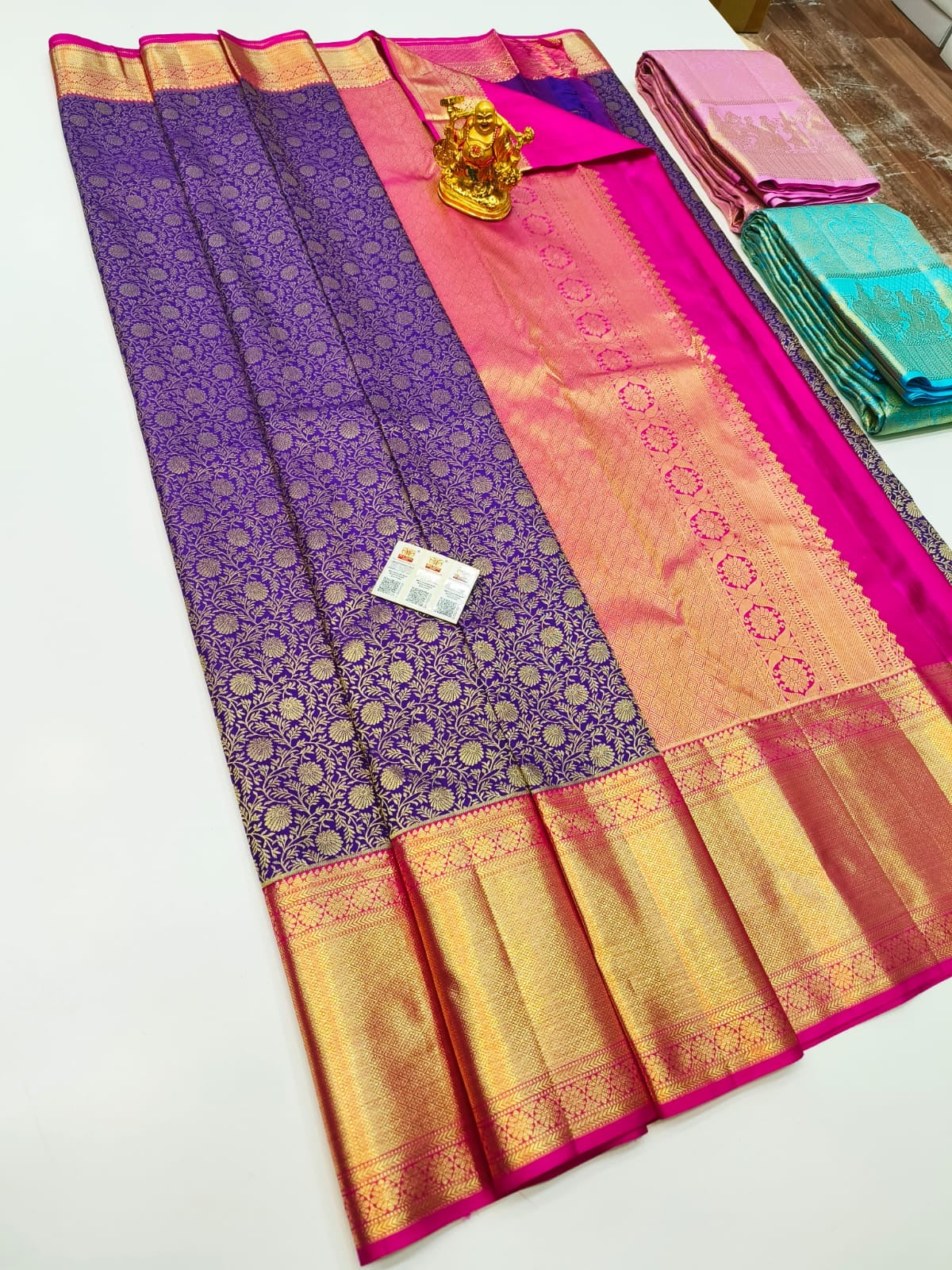 Exquisite Kanchipuram Wedding Silk Saree - 100% Pure Elegance