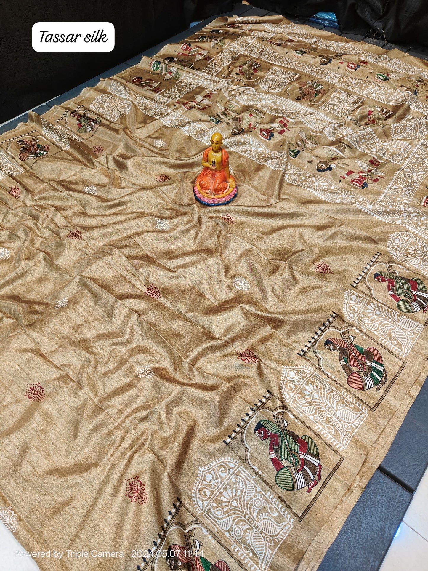 Elegance Redefined: Semi Tussar Silk Saree with Blouse Piece - Only INR 999