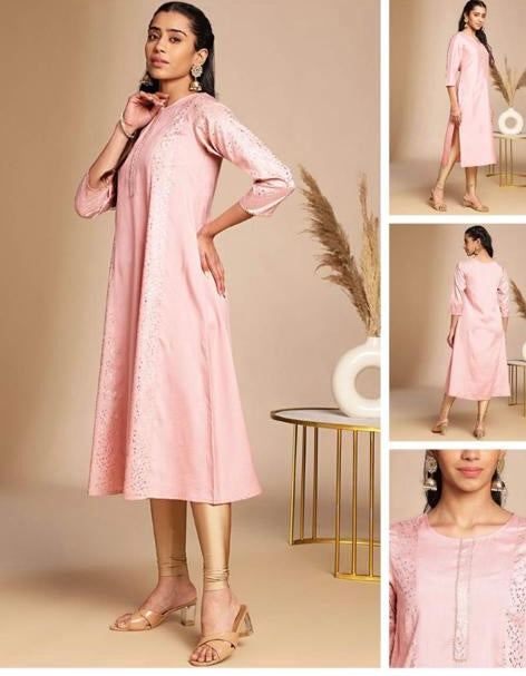 PRINTED KURTI SILK CREPE