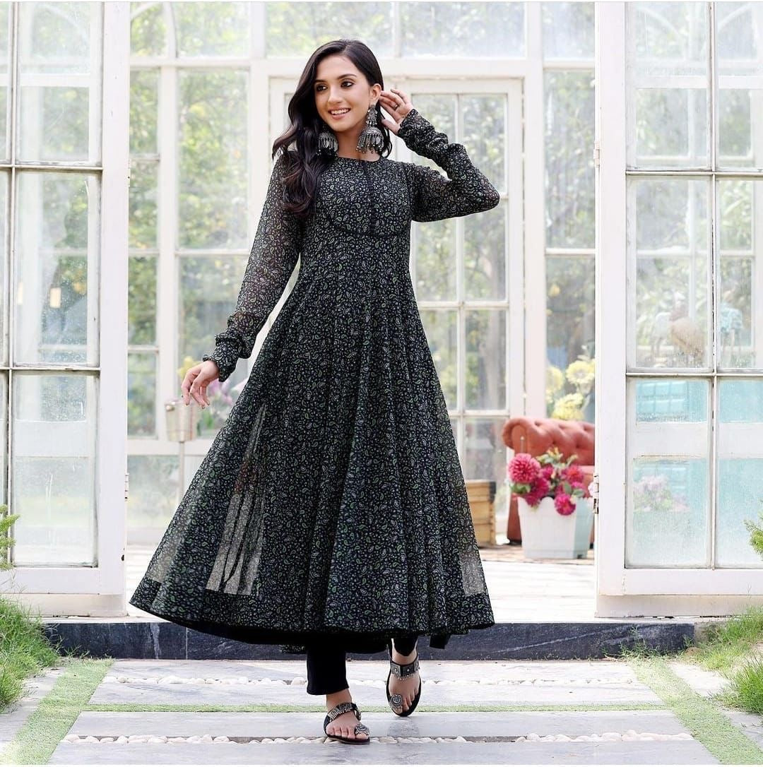 Anarkali Georgette Gown