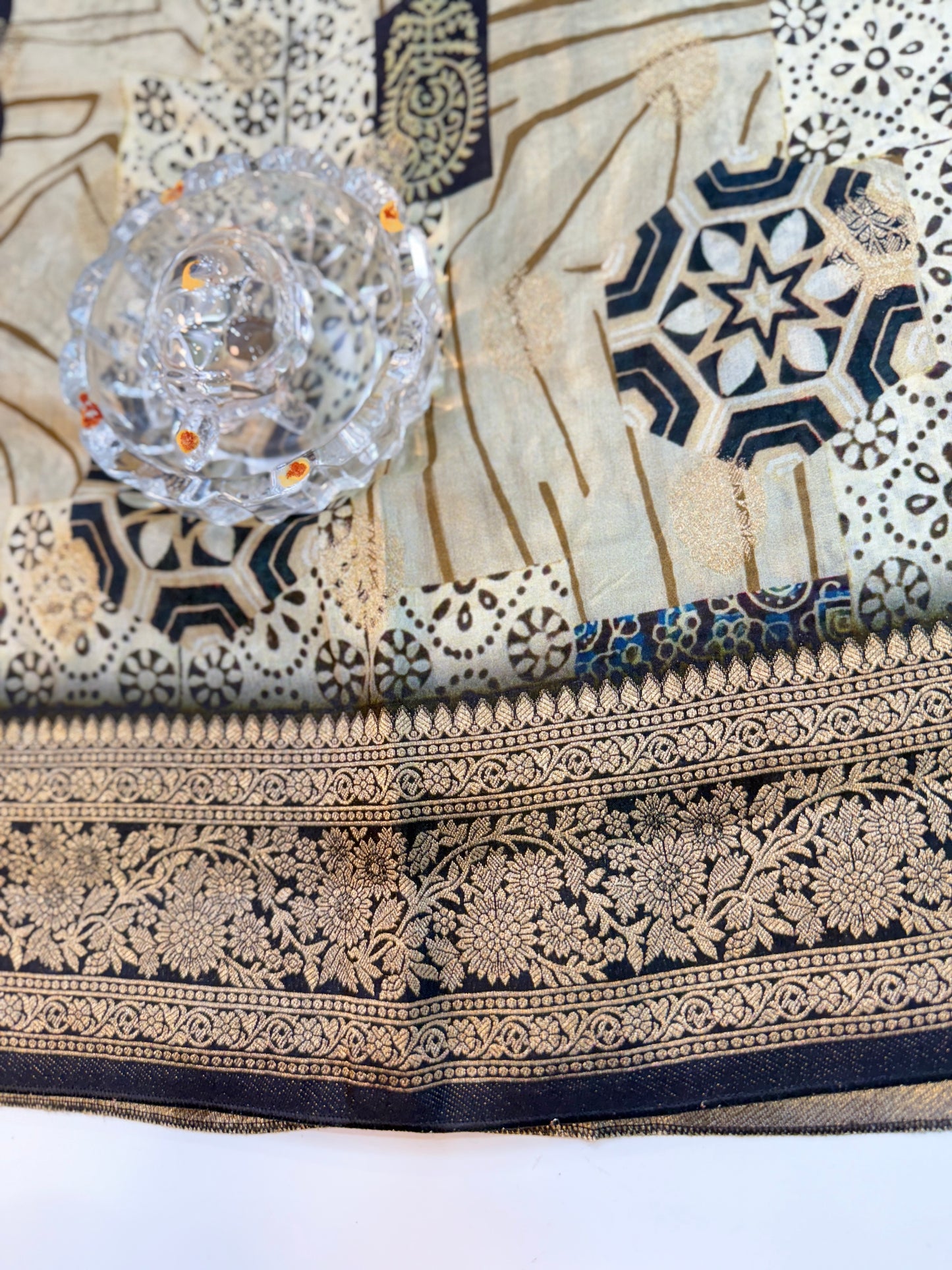 Pure Modal Silk Saree with Digital Print and Zari Border – Premium Festive Ethnic Saree for Women