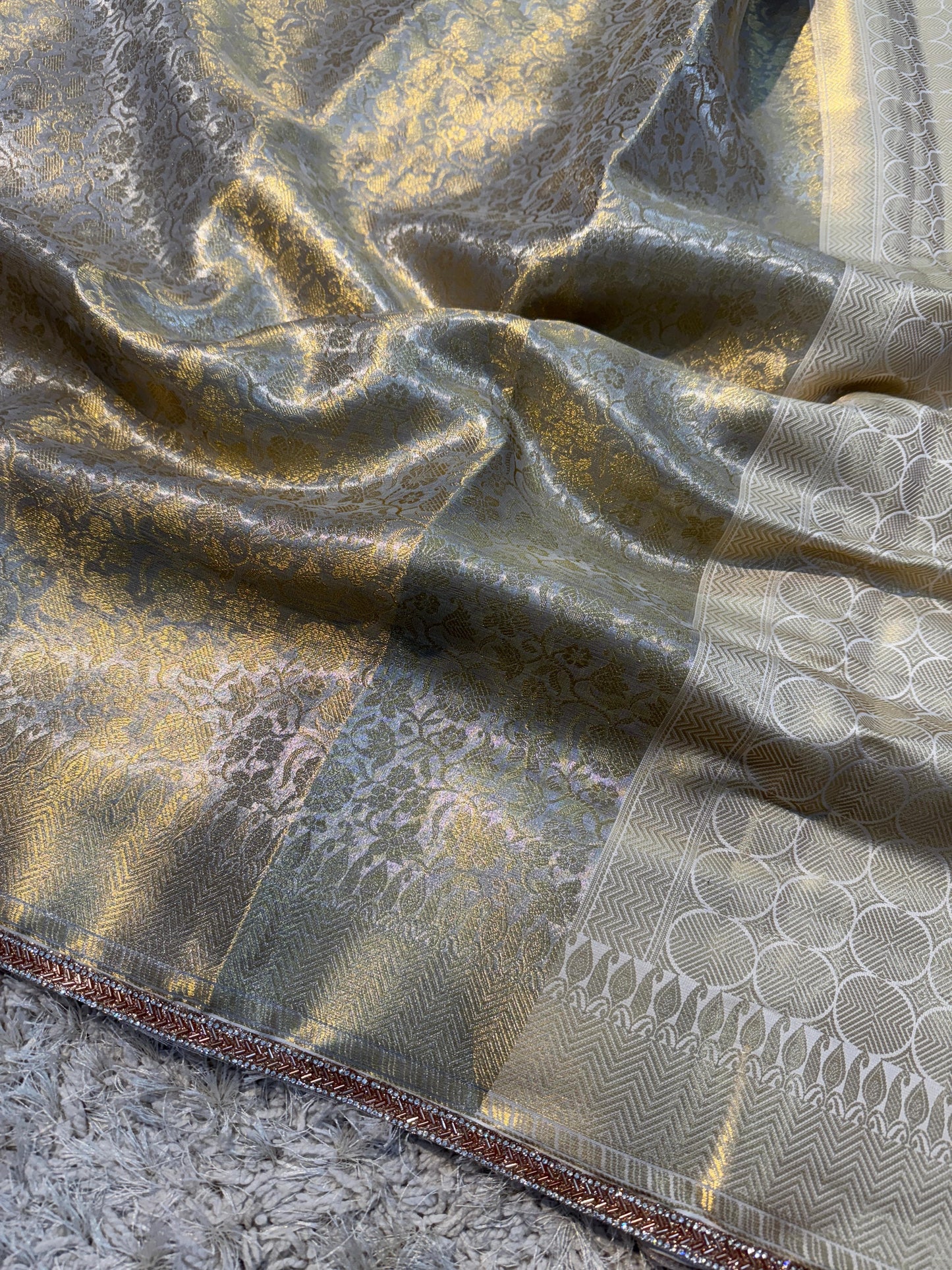 Banarasi Kanjivaram Tissue Silk Saree - NO COD for this product