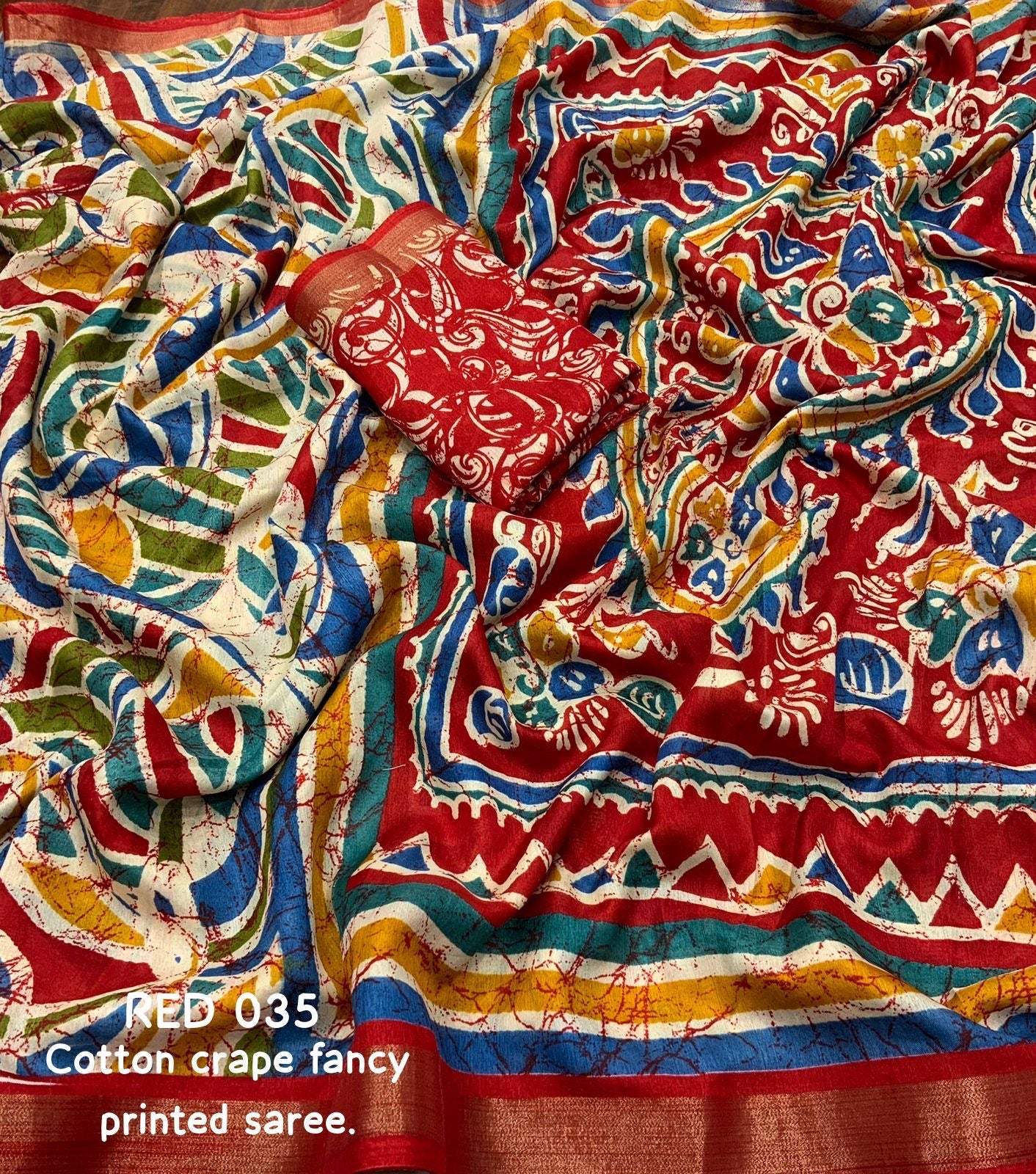 Cotton Crape Sarees