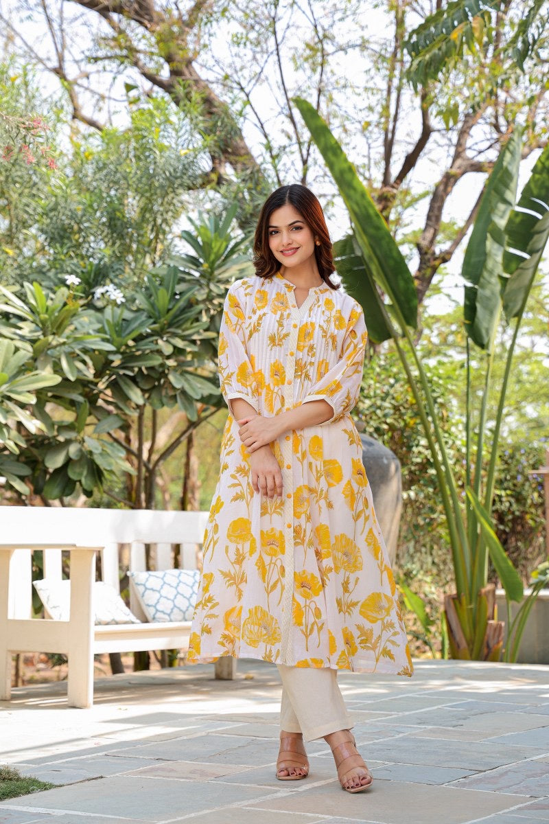 Mul Cotton Kurta Pant Set for Women with Soft Lining – Breathable Daily Ethnic Wear