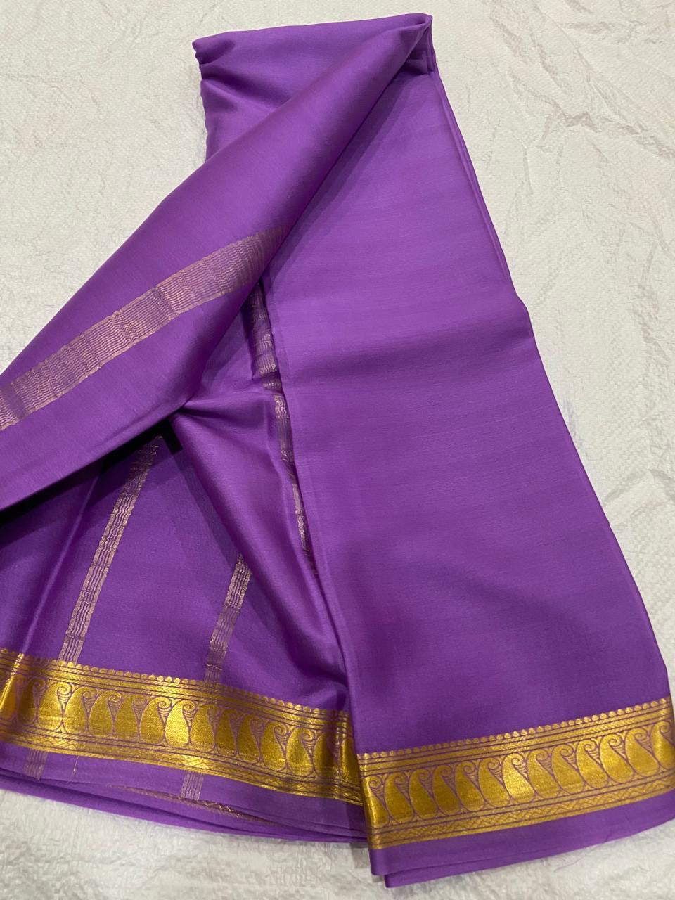 Lot 2 : Now Ready to Immediate Dispatch : Pure Crepe Mysore Silk Sarees - Silk Mark Certified