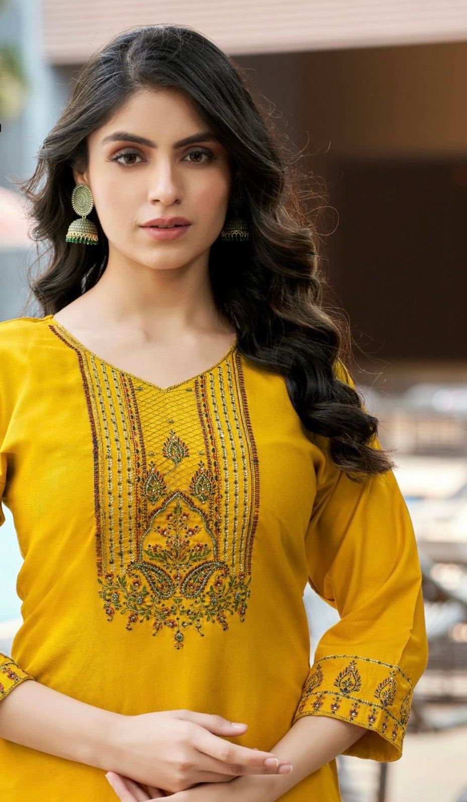 Radiant Rayon Embroidered Elegant Kurti MCB1132