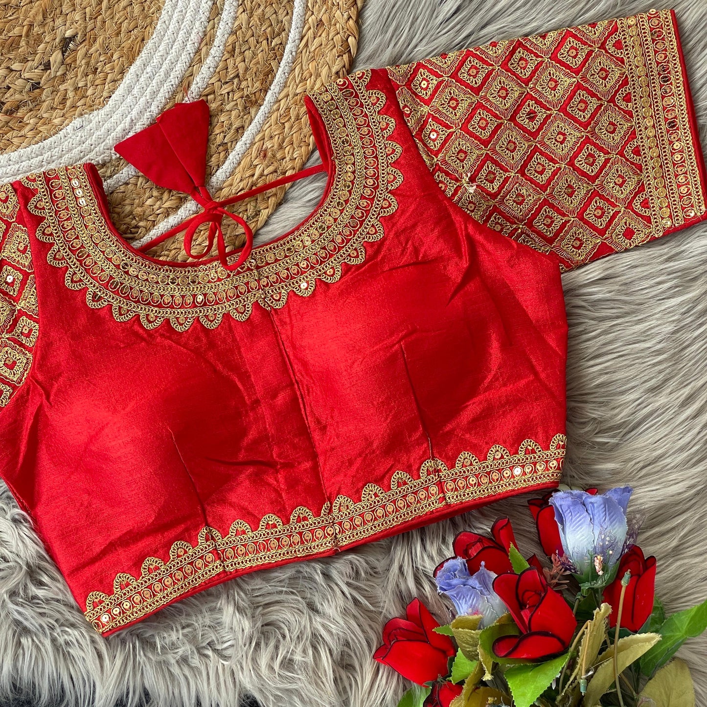 New Style Heavy Sequins Work Blouse