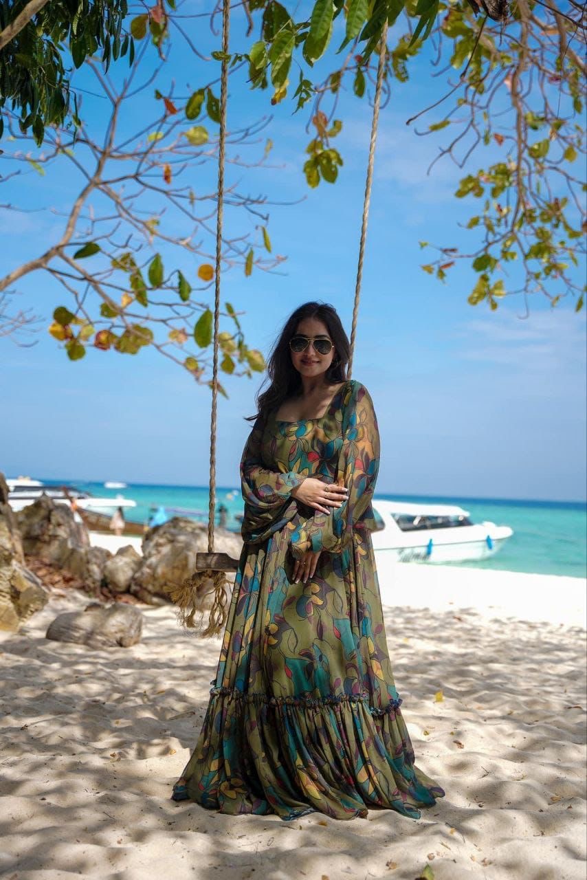 Floral Georgette Maxis on Sale