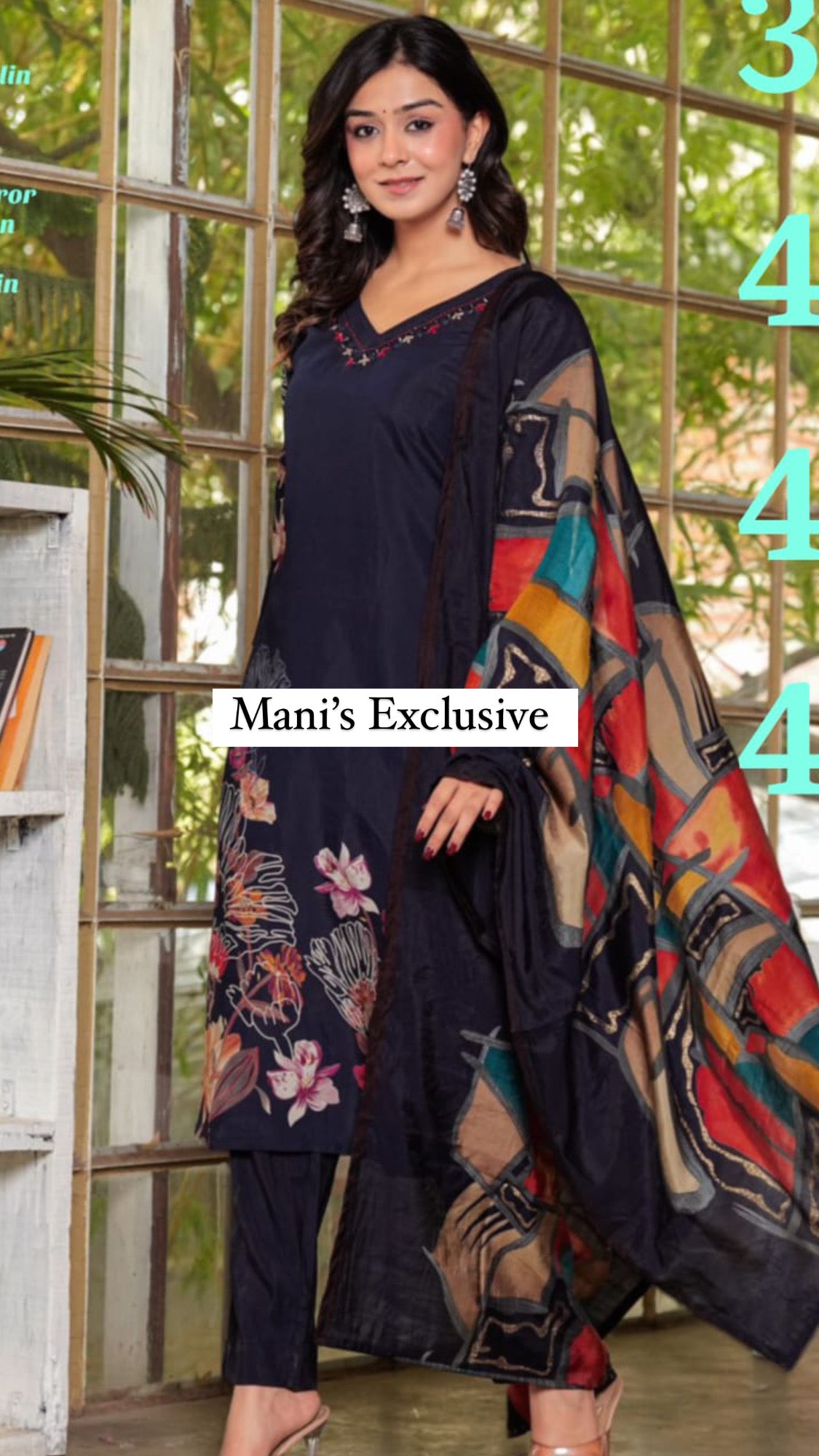 3001 Premium Muslin Suit Set