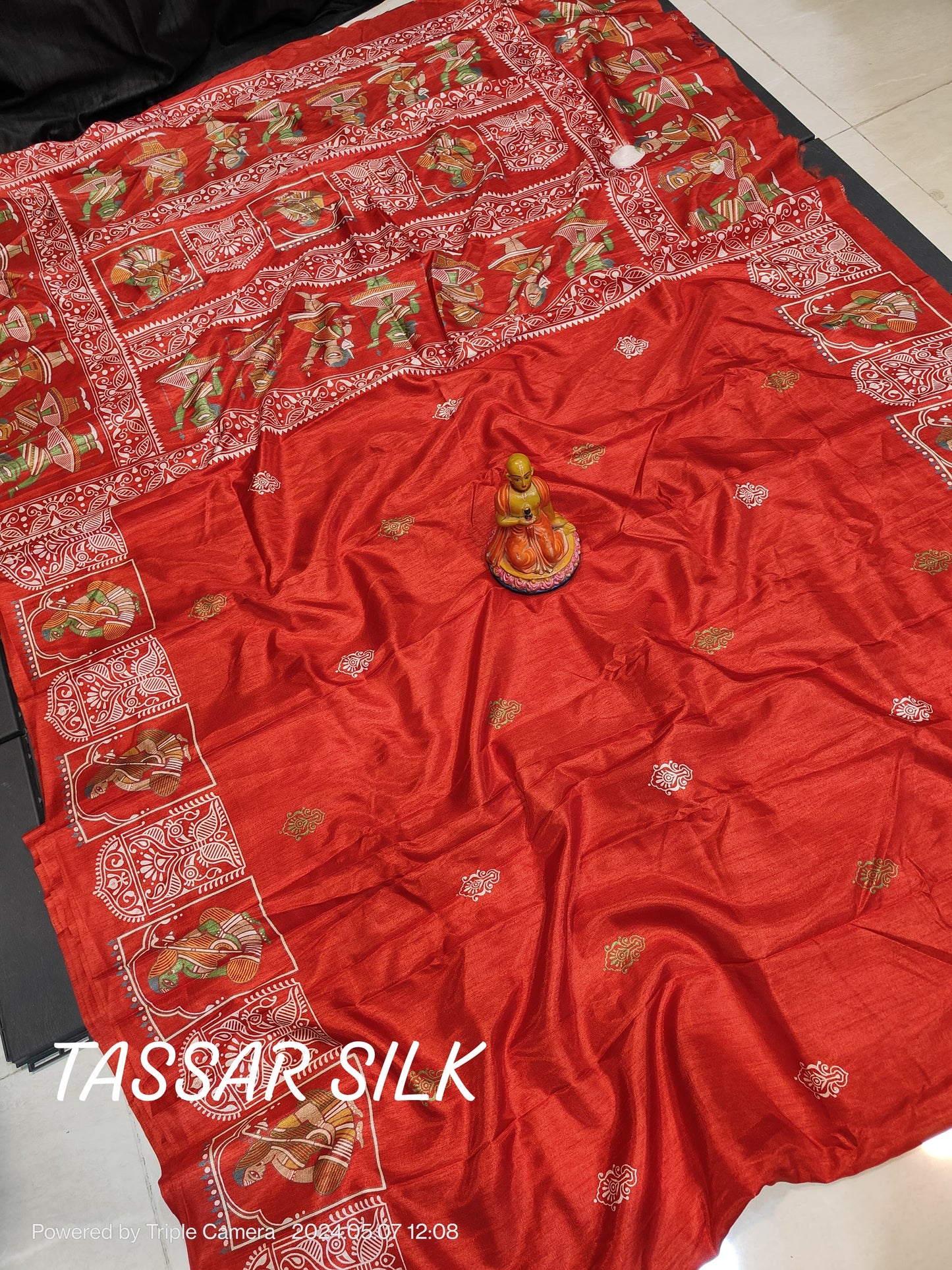 Elegance Redefined: Semi Tussar Silk Saree with Blouse Piece - Only INR 999