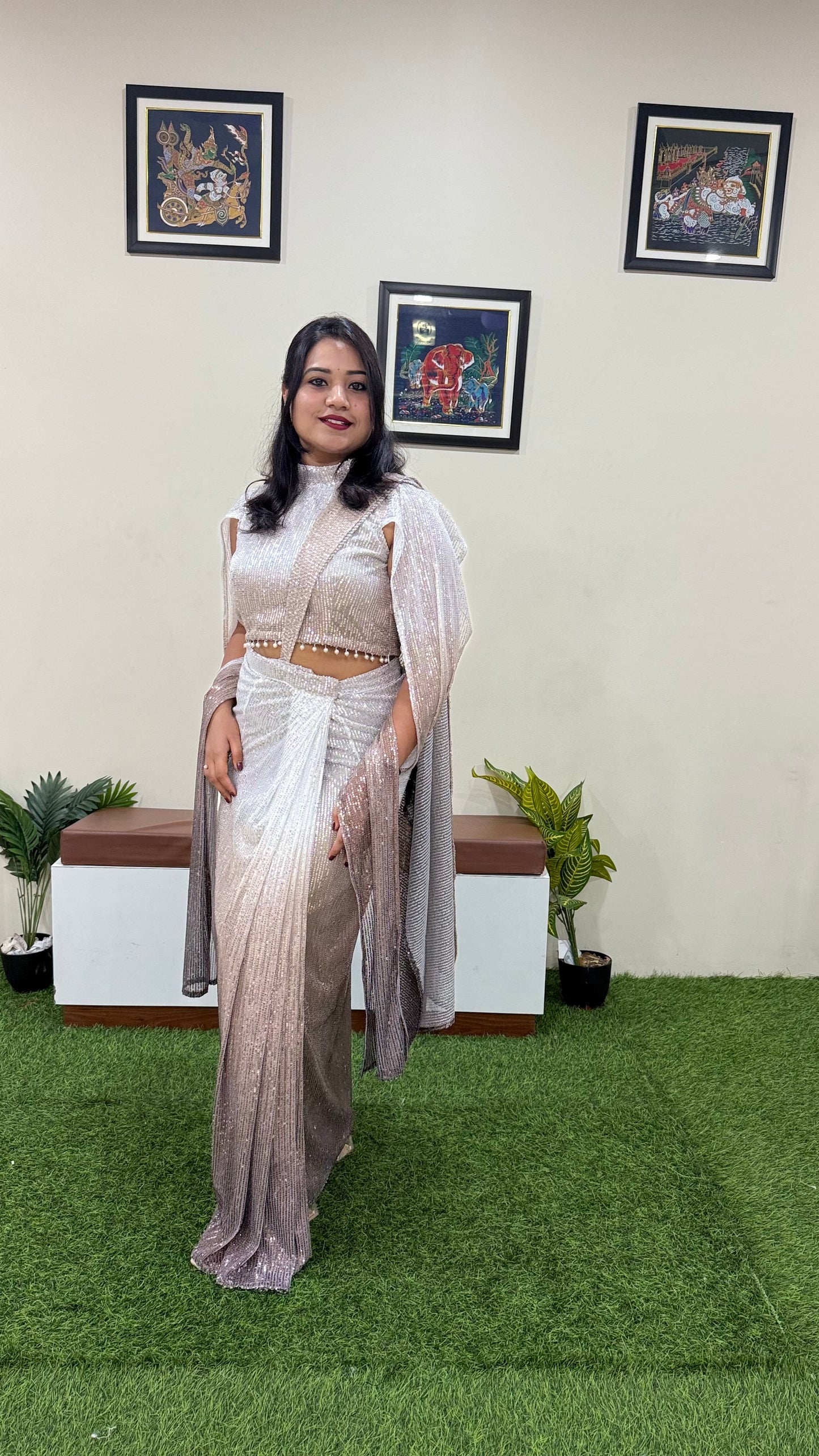 Wedding launch Lehenga Saree
