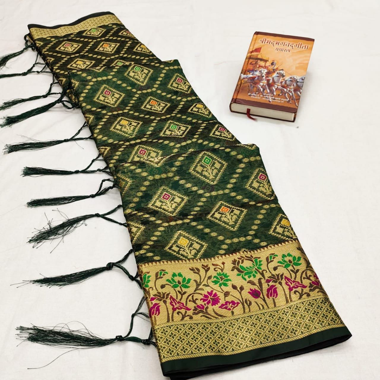 Handloom Kanchipuram Organza Sarees