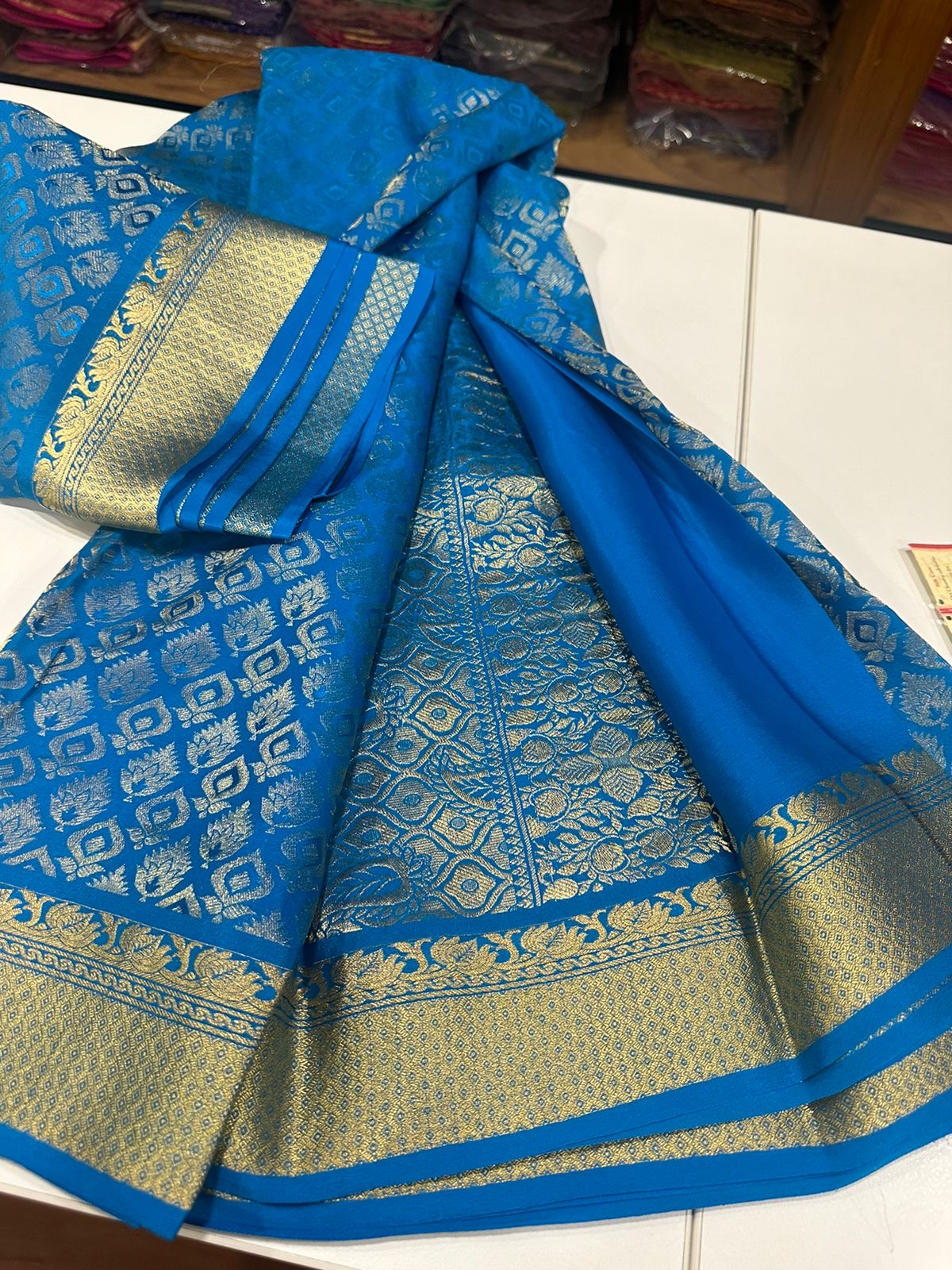 Flat 25 off - Luxurious Pure Brocade Mysore Silk Sarees - Clearance Sale