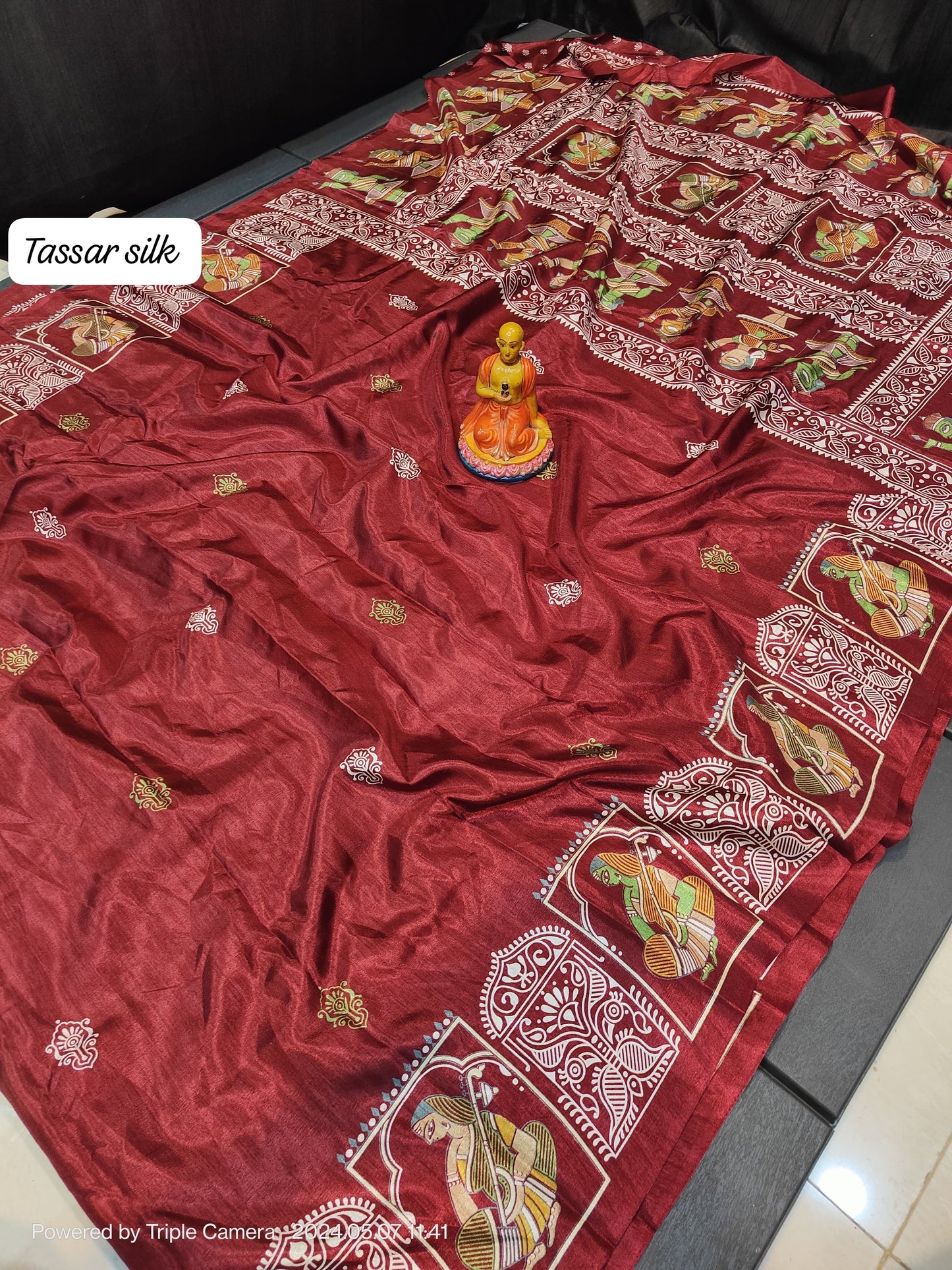 Elegance Redefined: Semi Tussar Silk Saree with Blouse Piece - Only INR 999
