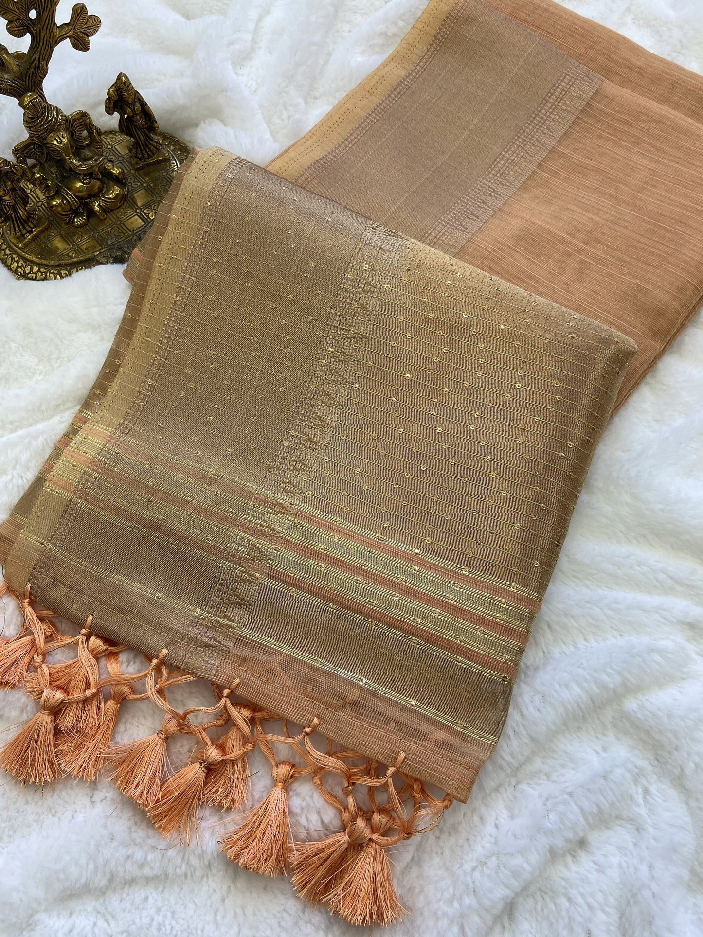 Gleaming Elegance Soft Banarasi Tissue Silk