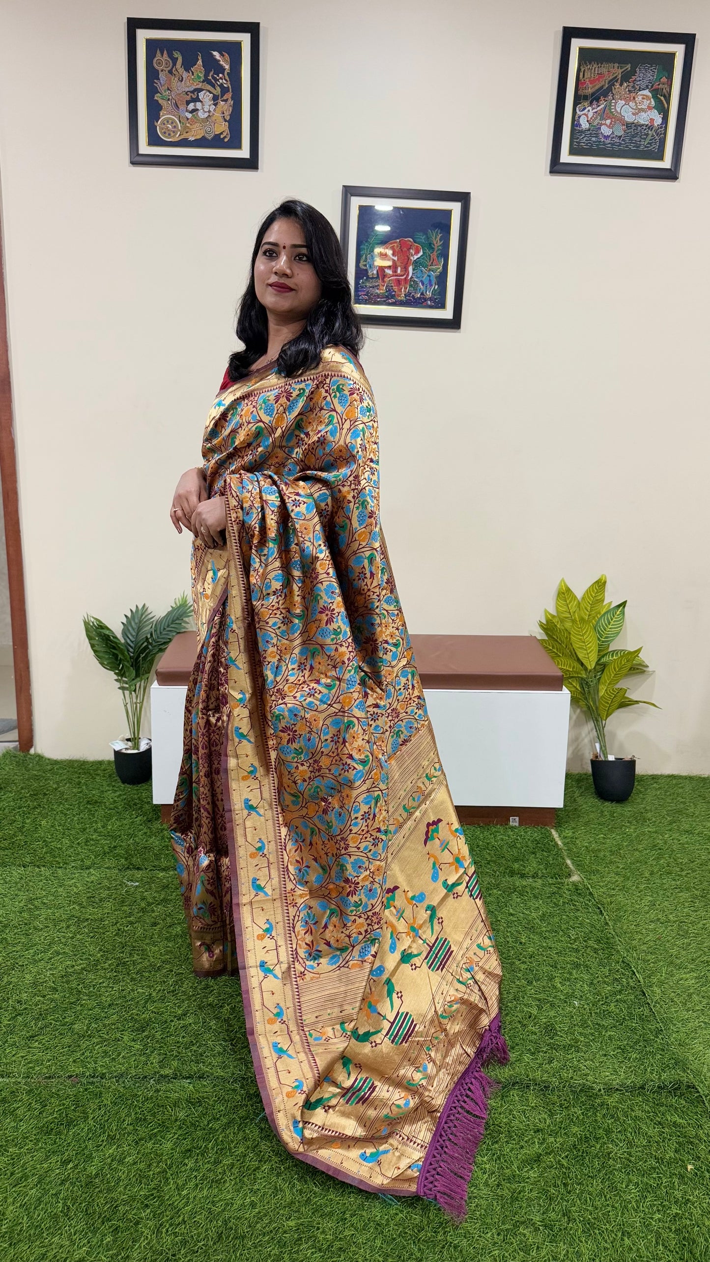 Banarasi Paithani Silk Code : 213