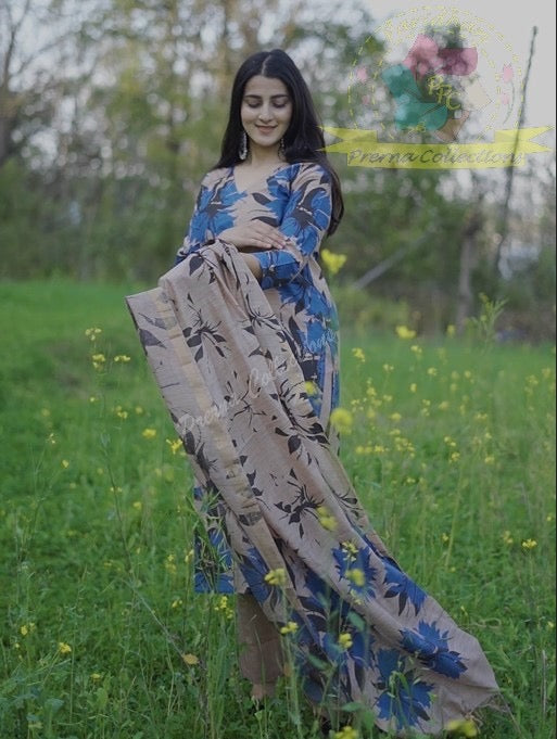 Elegant Cotton Silk Ensemble - Only ₹1799 with Free Shipping