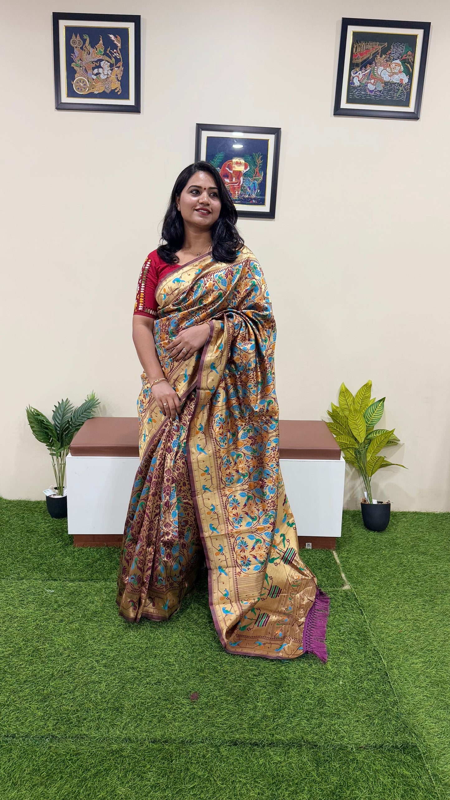 Banarasi Paithani Silk Code : 213