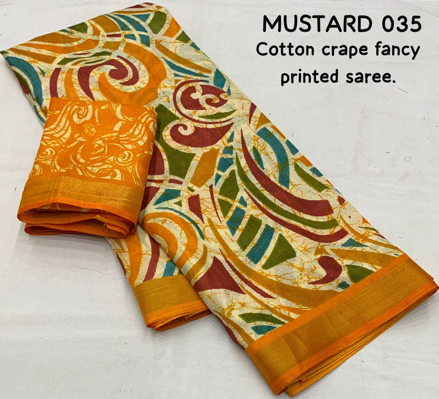 Cotton Crape Sarees