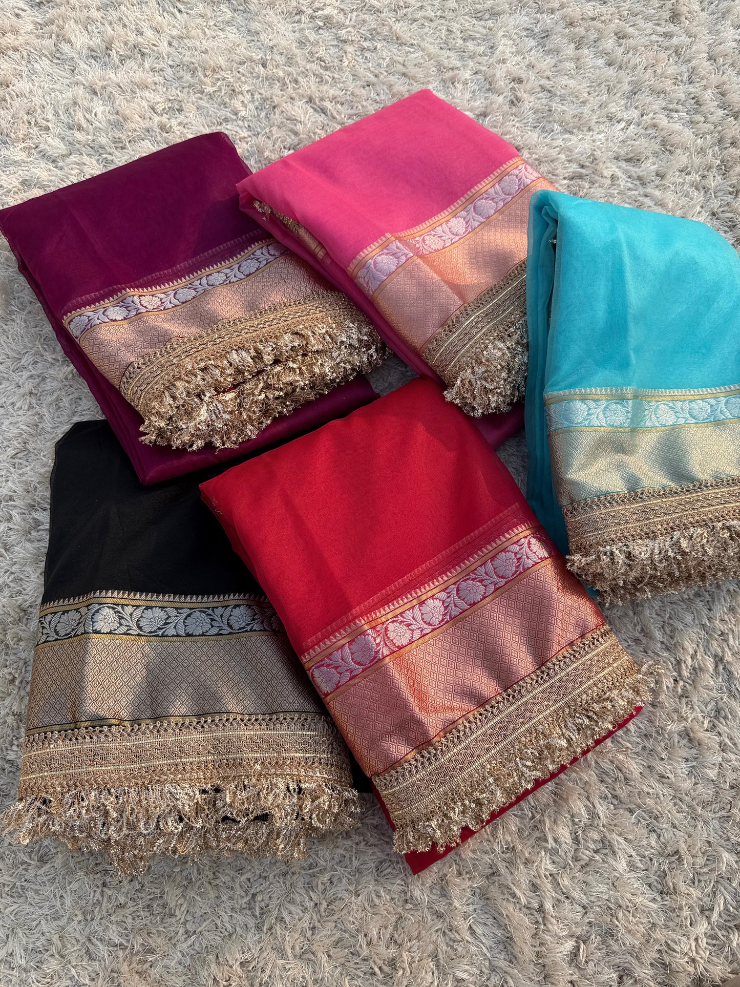 Trending Collection: Banarasi Kora Organza Soft Silk Saree - No COD for this Product