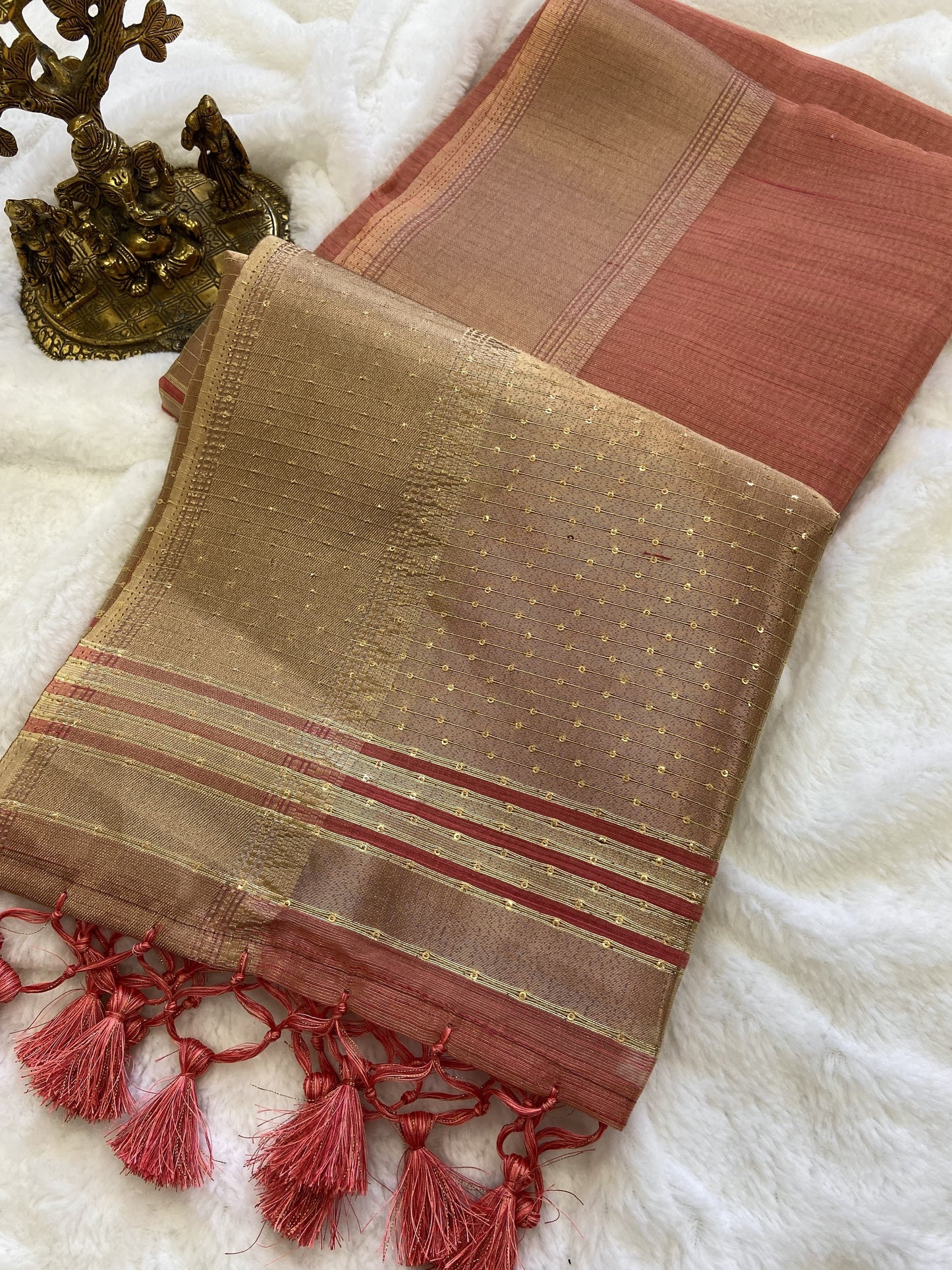 Gleaming Elegance Soft Banarasi Tissue Silk