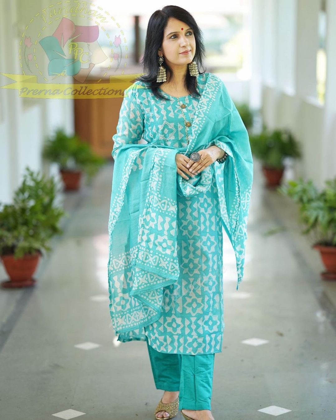 Deal of the Day – a stunning Classic Chanderi Batik 3-piece set