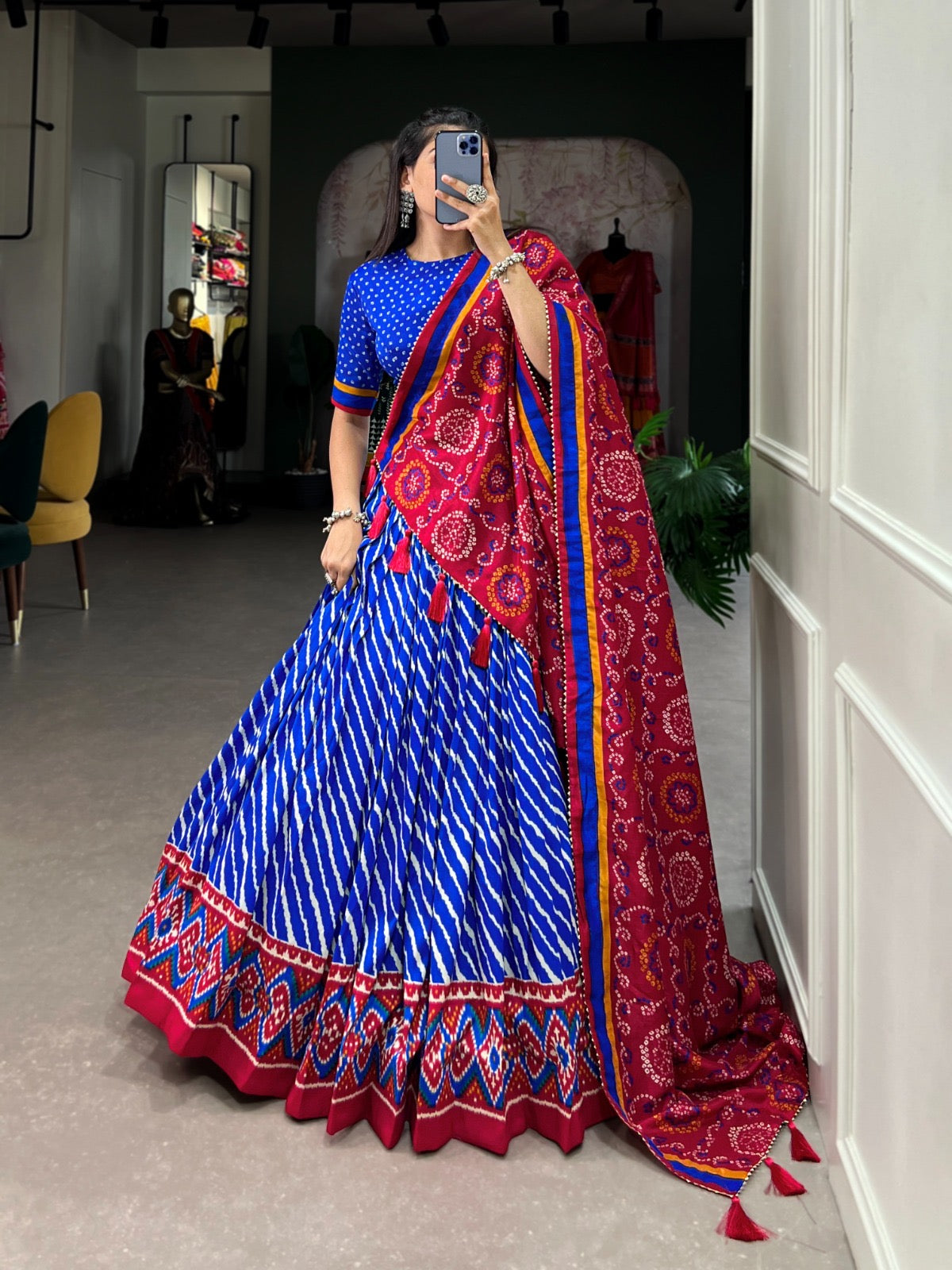 Exclusive Single Piece - ₹1050 Pure Dola Silk Chaniya Choli