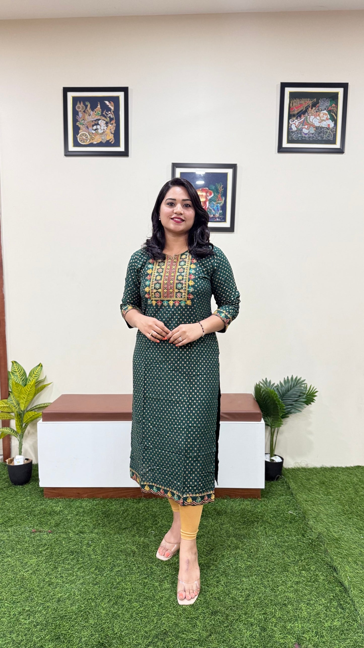 Solid Premium Designer Kurtis