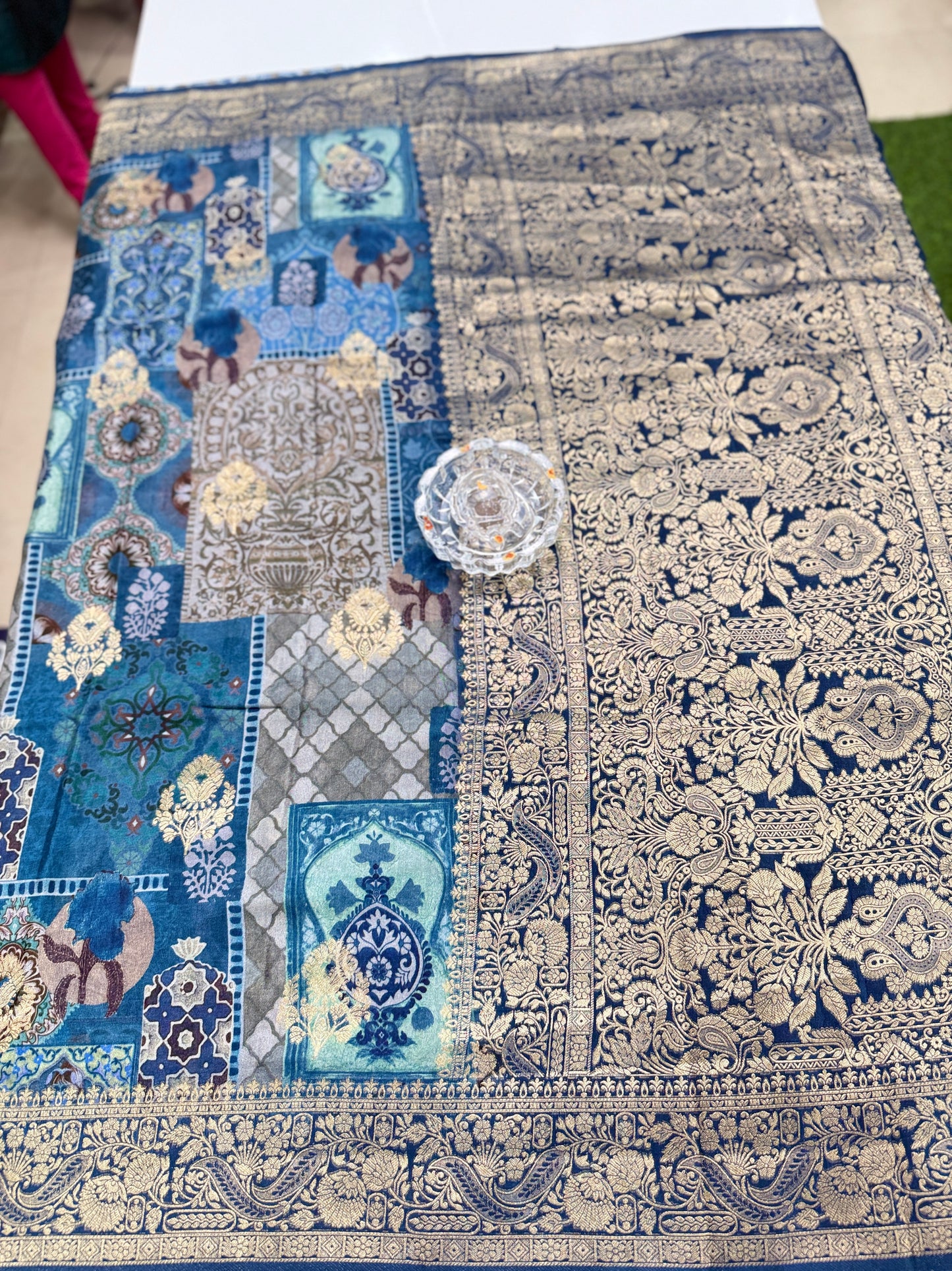 Pure Modal Silk Saree with Digital Print and Zari Border – Premium Festive Ethnic Saree for Women
