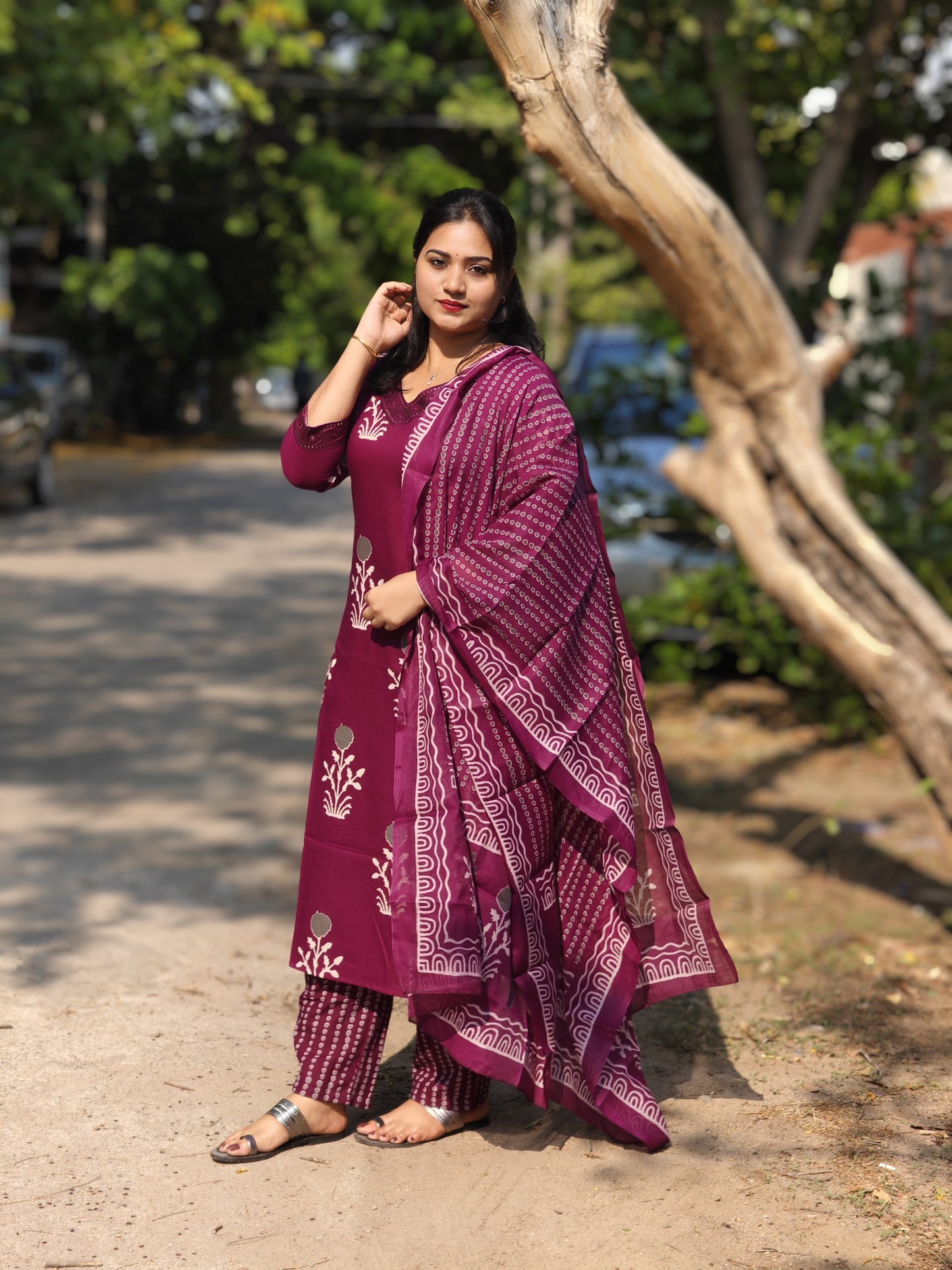 Blooming Beauty: Floral Bliss Viscose Rayon Suit Sets Now at Mani's Fashions