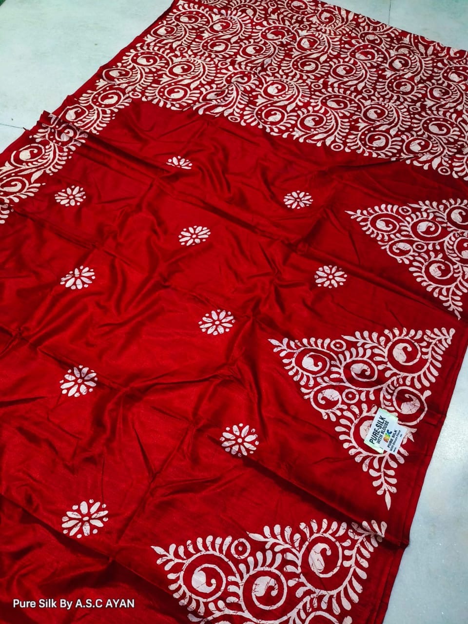 Alpana Print Pure Silk Saree – Exceptional Quality