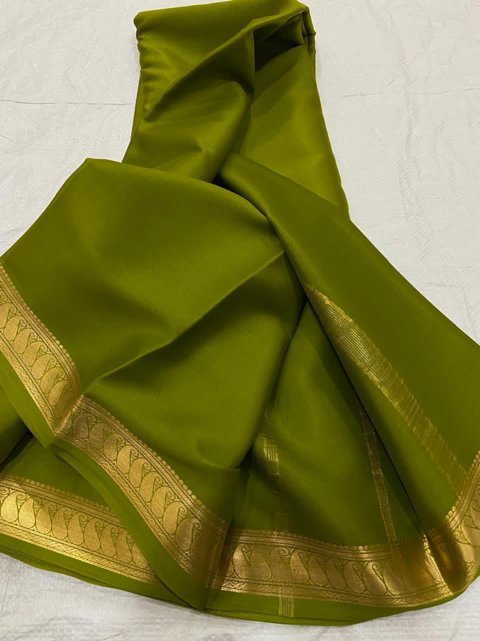Lot 2 : Now Ready to Immediate Dispatch : Pure Crepe Mysore Silk Sarees - Silk Mark Certified