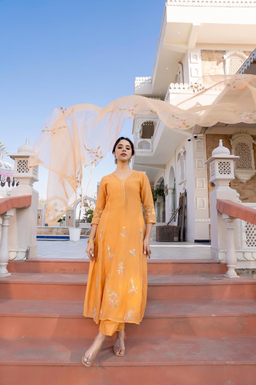 Premium Kurta Pant Dupatta Set