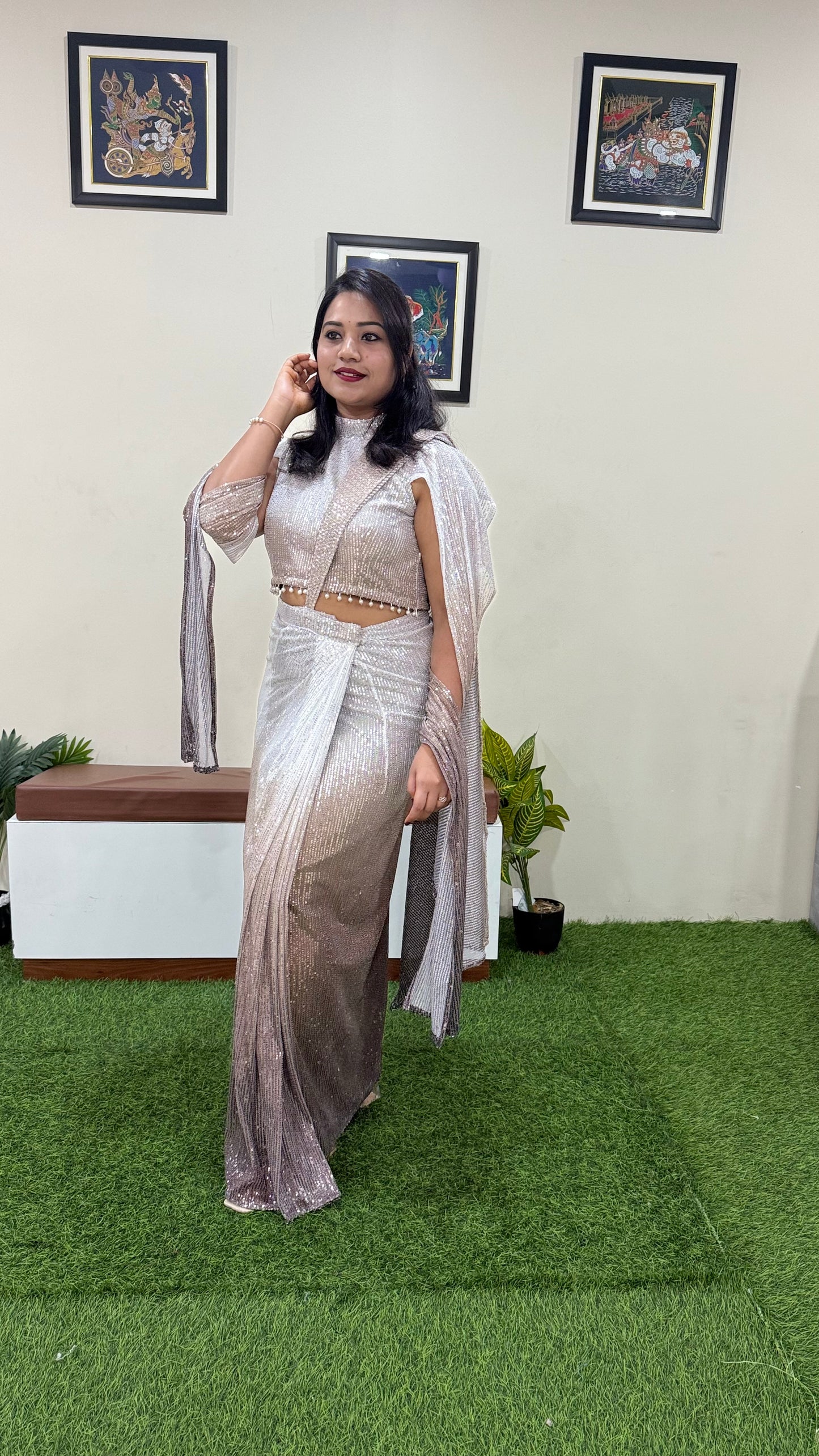 Wedding launch Lehenga Saree