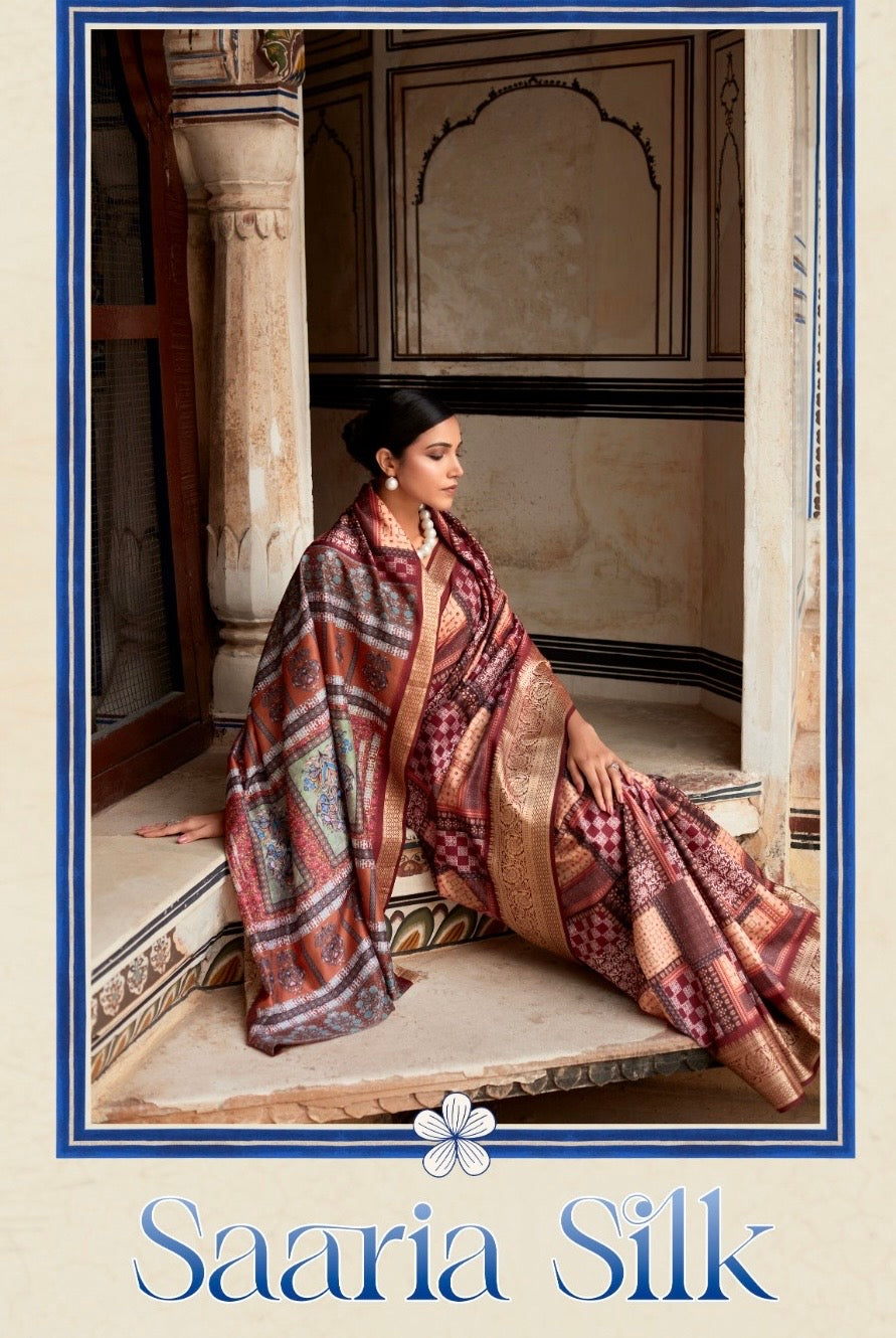 Dola Viscose Silk Saree with Exquisite Printed Design – Elegant Festive Wear for Women