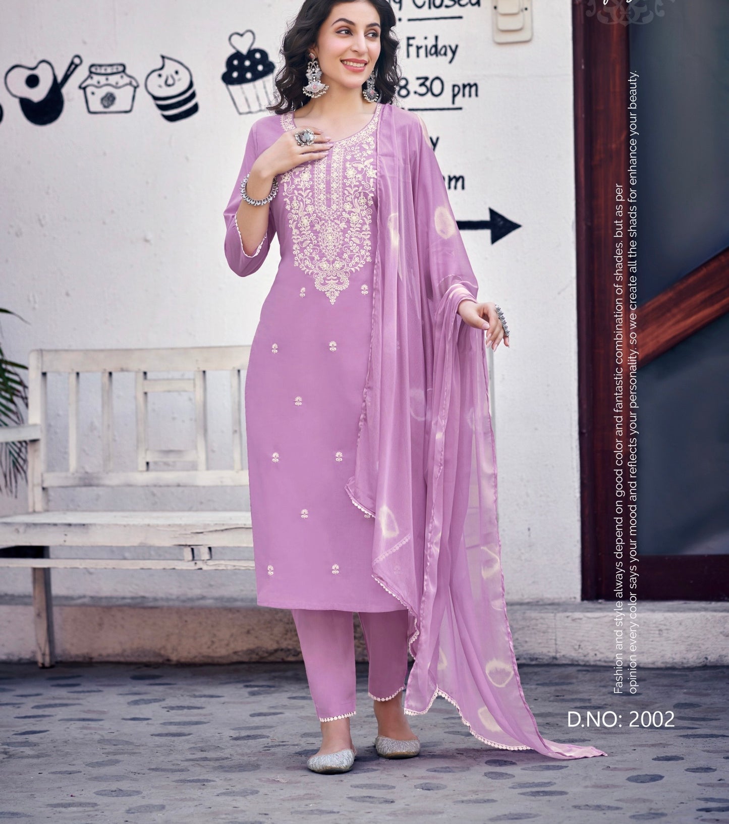 PURE COTTON ELEGANCE KURTI PANT WITH DUPATTA