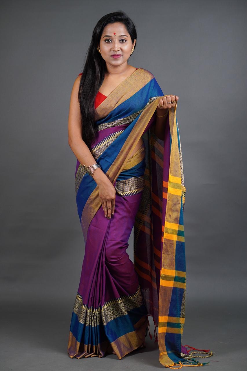 Traditional Elegance: Pure Cotton Handloom Sarees Collection