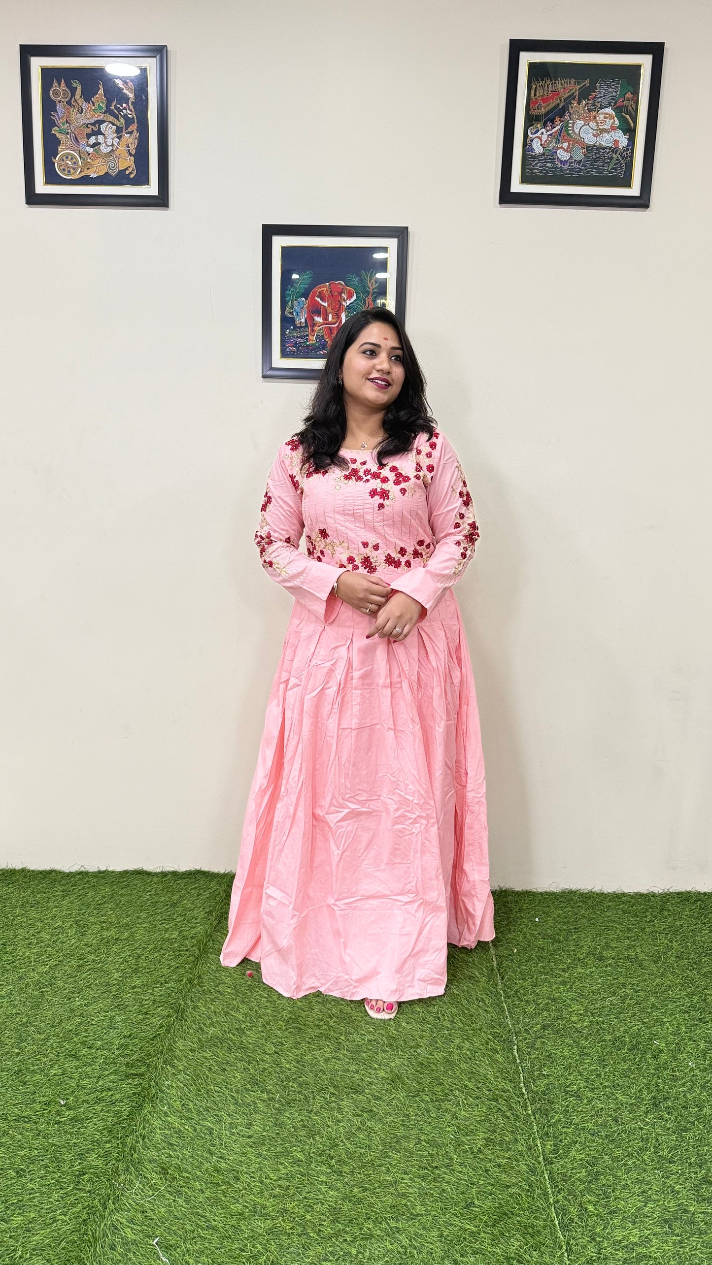 Long Embroidery Designer Wedding Party Wear Elegant Gowns