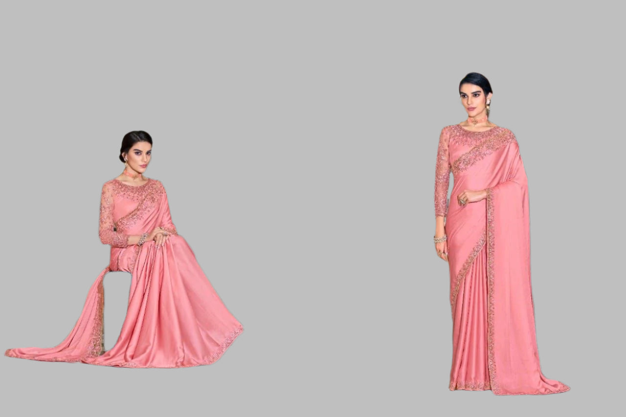 fancy fabric saree with elegant finish – premium ethnic wear for festive and formal occasions