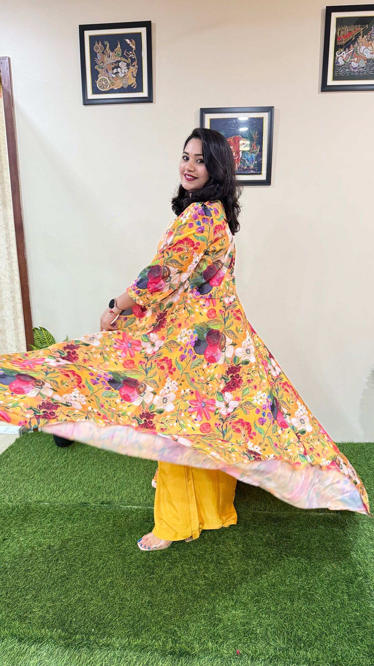 Pure French Crepe Silk with intricate embroidery