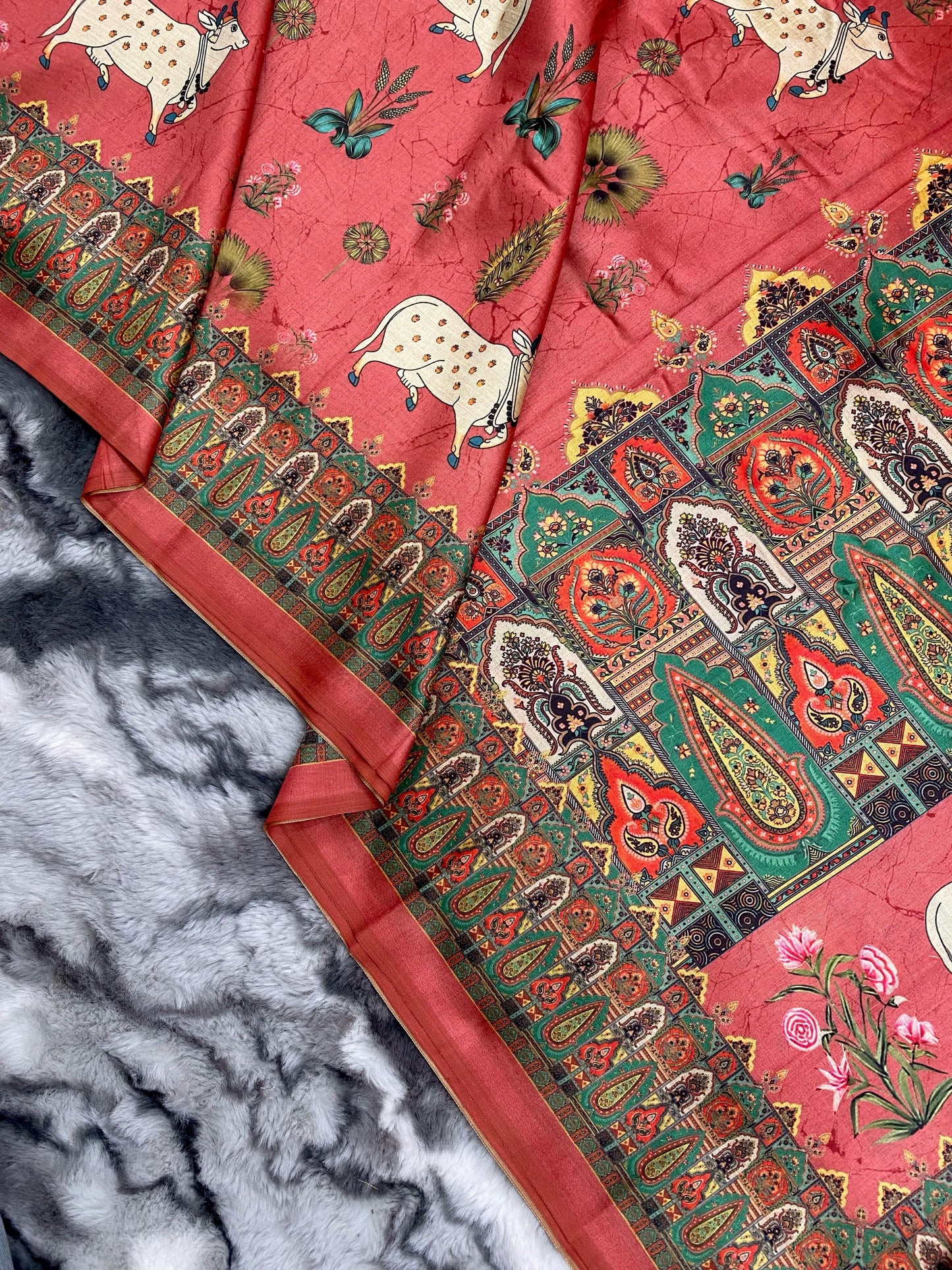 Elegance Redefined: Pichwai Silk Sarees with Tassel Accents