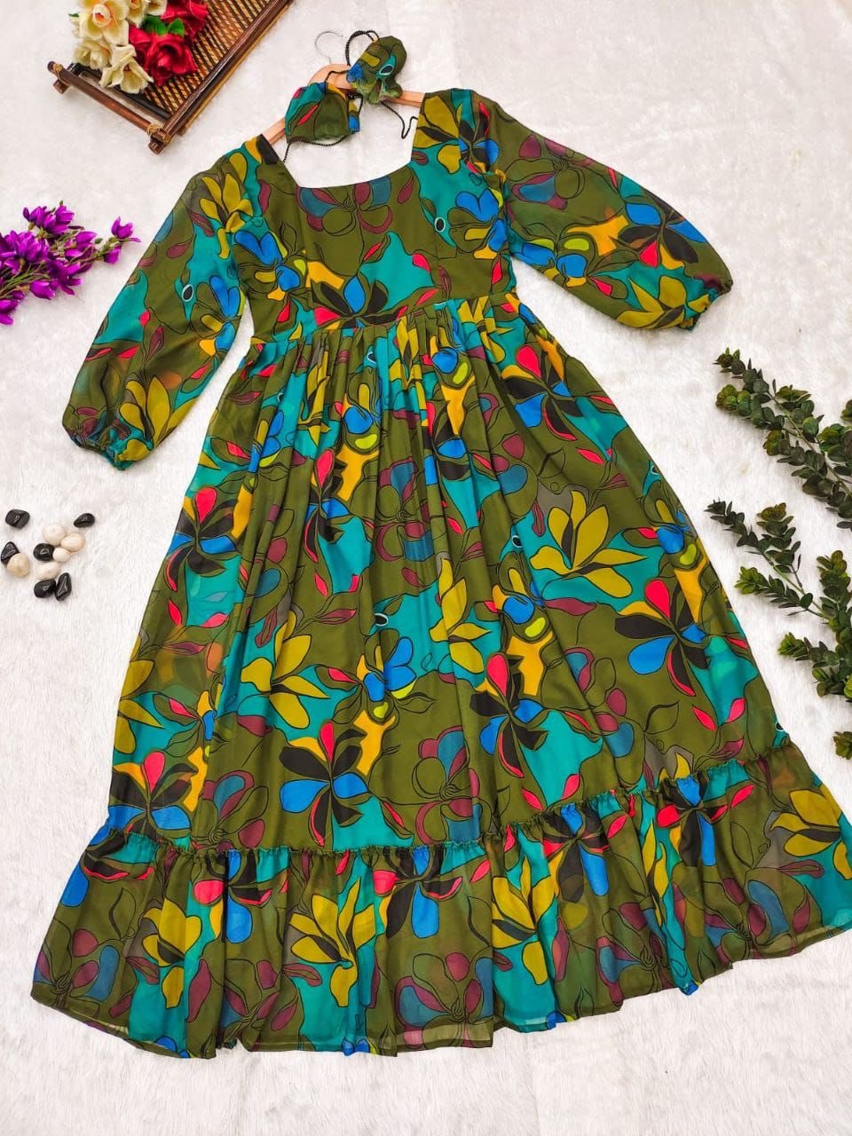Floral Georgette Maxis on Sale