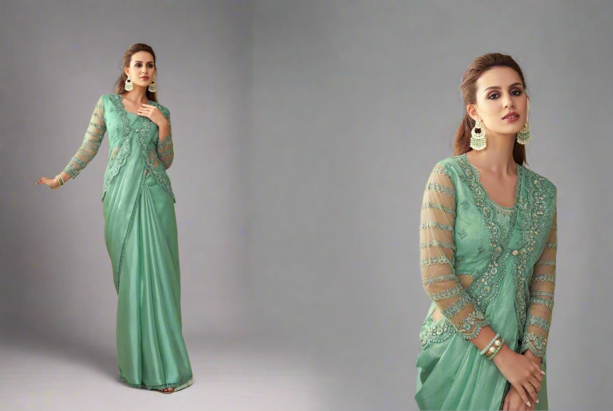 fancy fabric saree with premium finish – elegant ethnic wear for special occasions