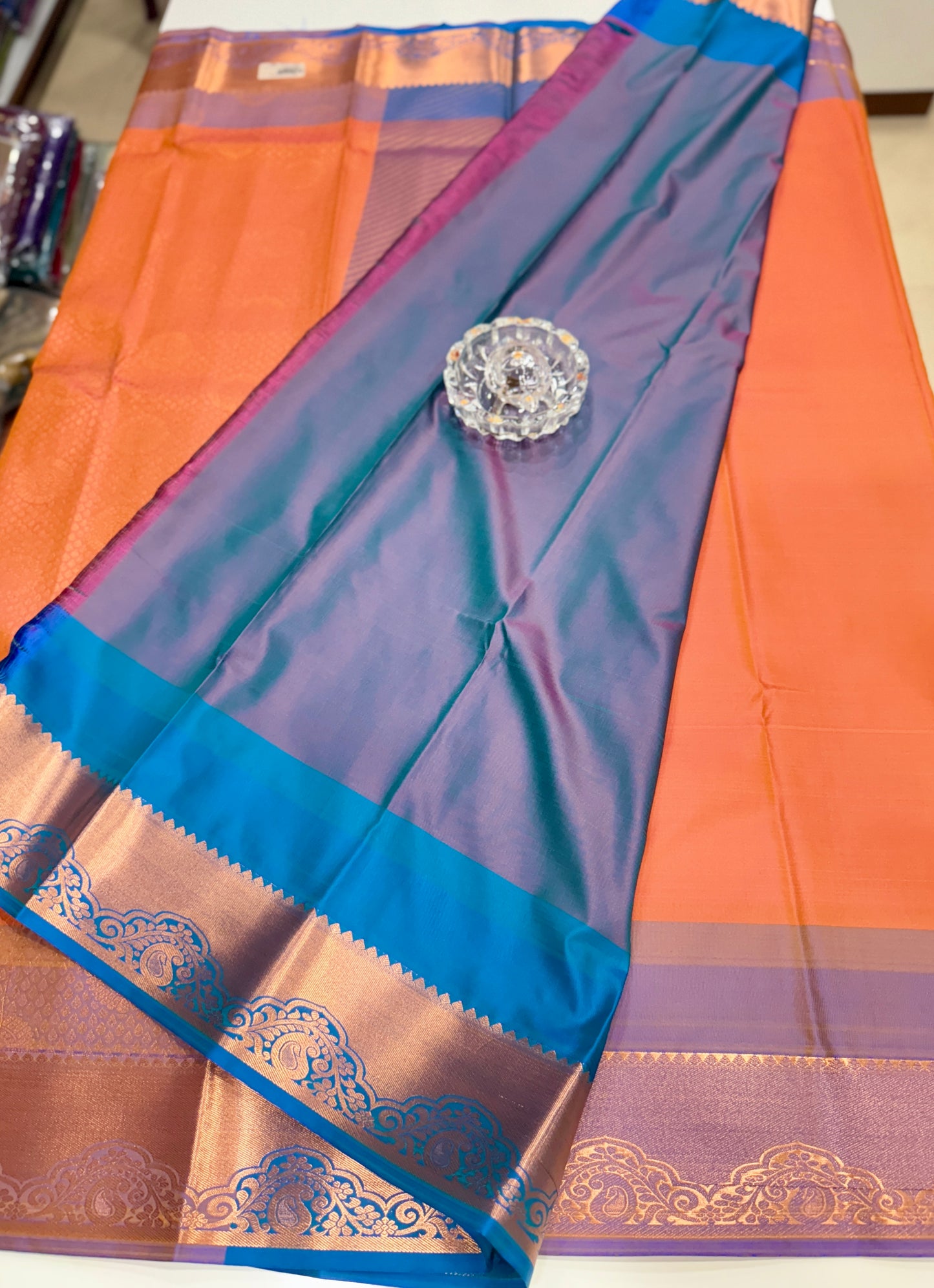Soft Silk Saree with Traditional Zari Border and All-Over Weaving Design for Women