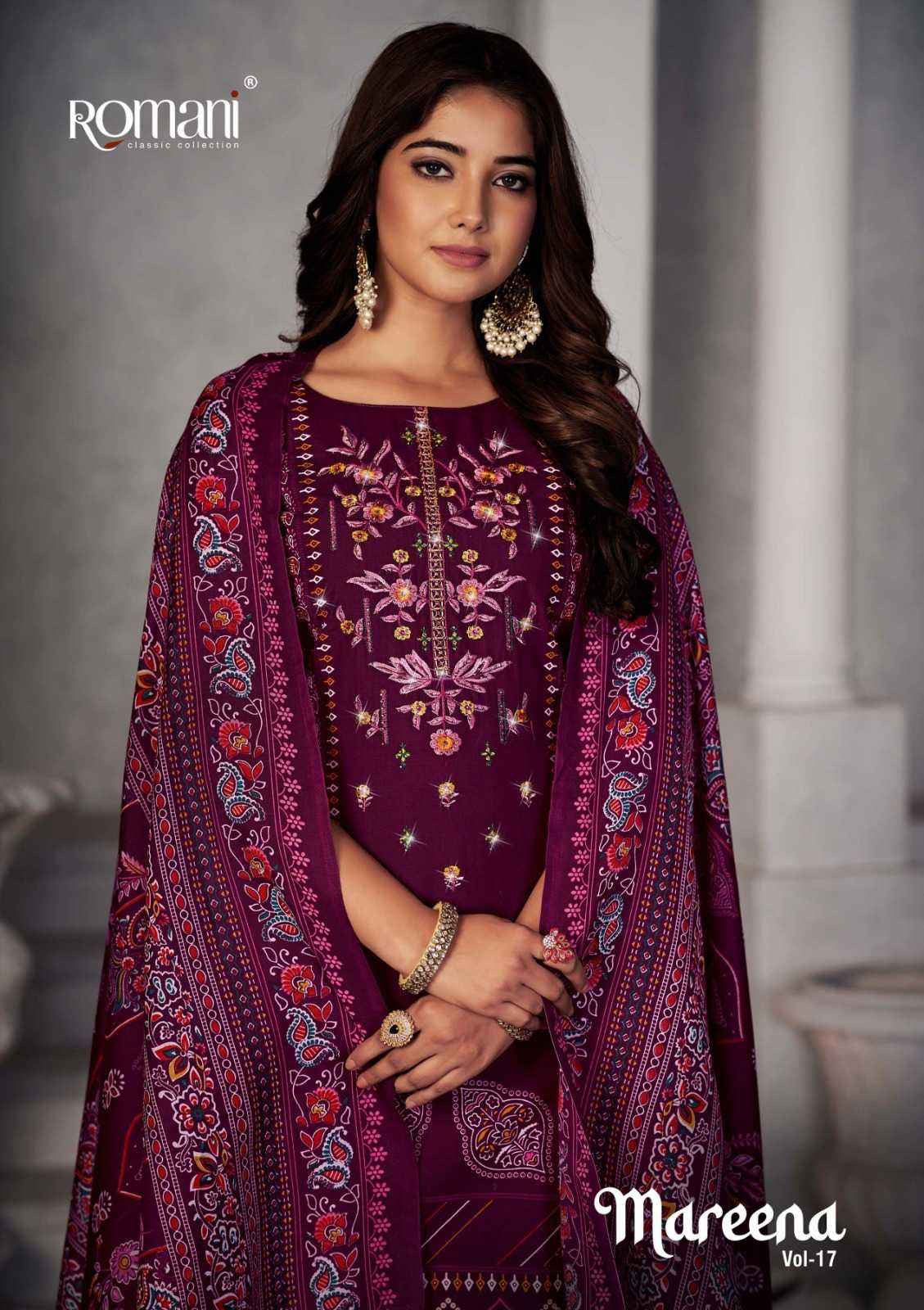 Soft Cotton Dress Material with Embroidery and Swarovski Work