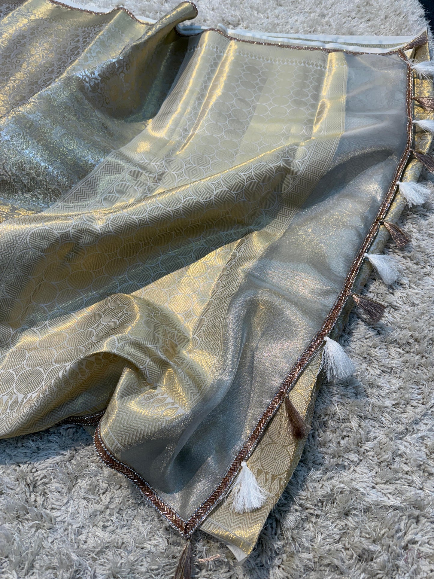 Banarasi Kanjivaram Tissue Silk Saree - NO COD for this product