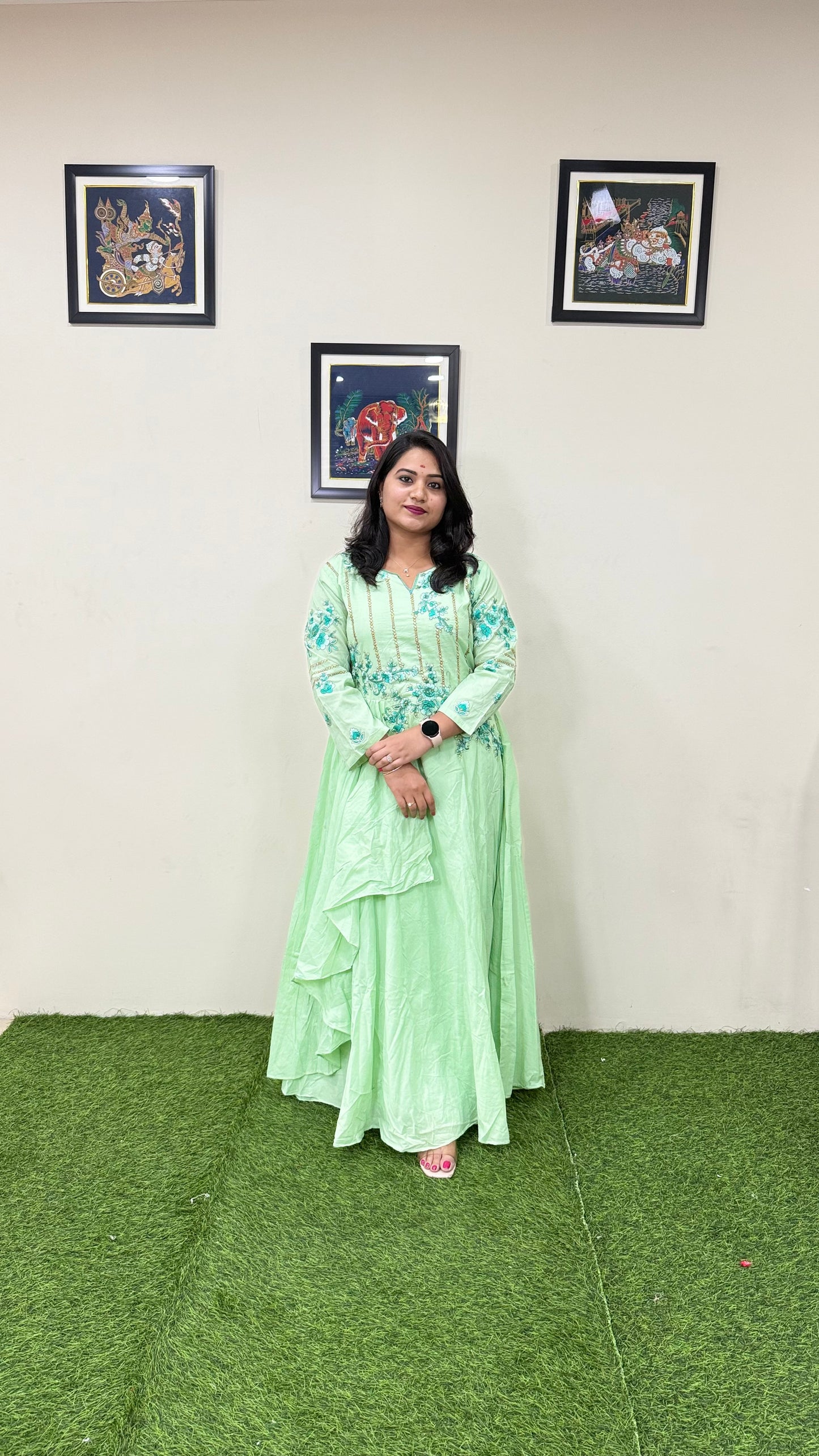 Long Embroidery Designer Wedding Party Wear Elegant Gowns