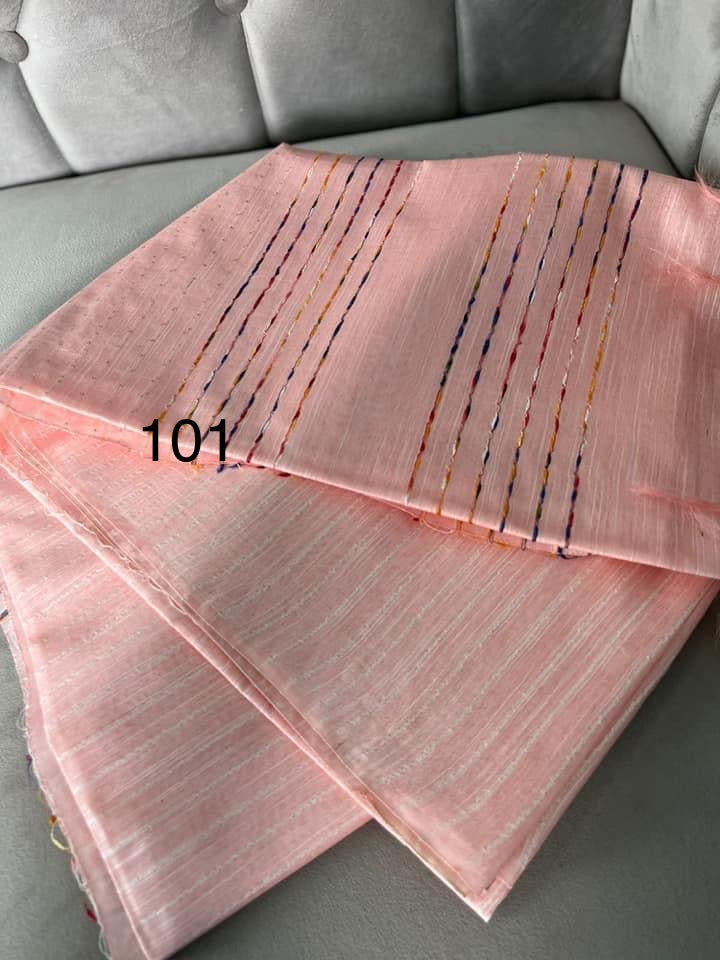 Kota Doria Stepal Saree with Lab Lab Design and Zari Border – Lightweight Festive Wear